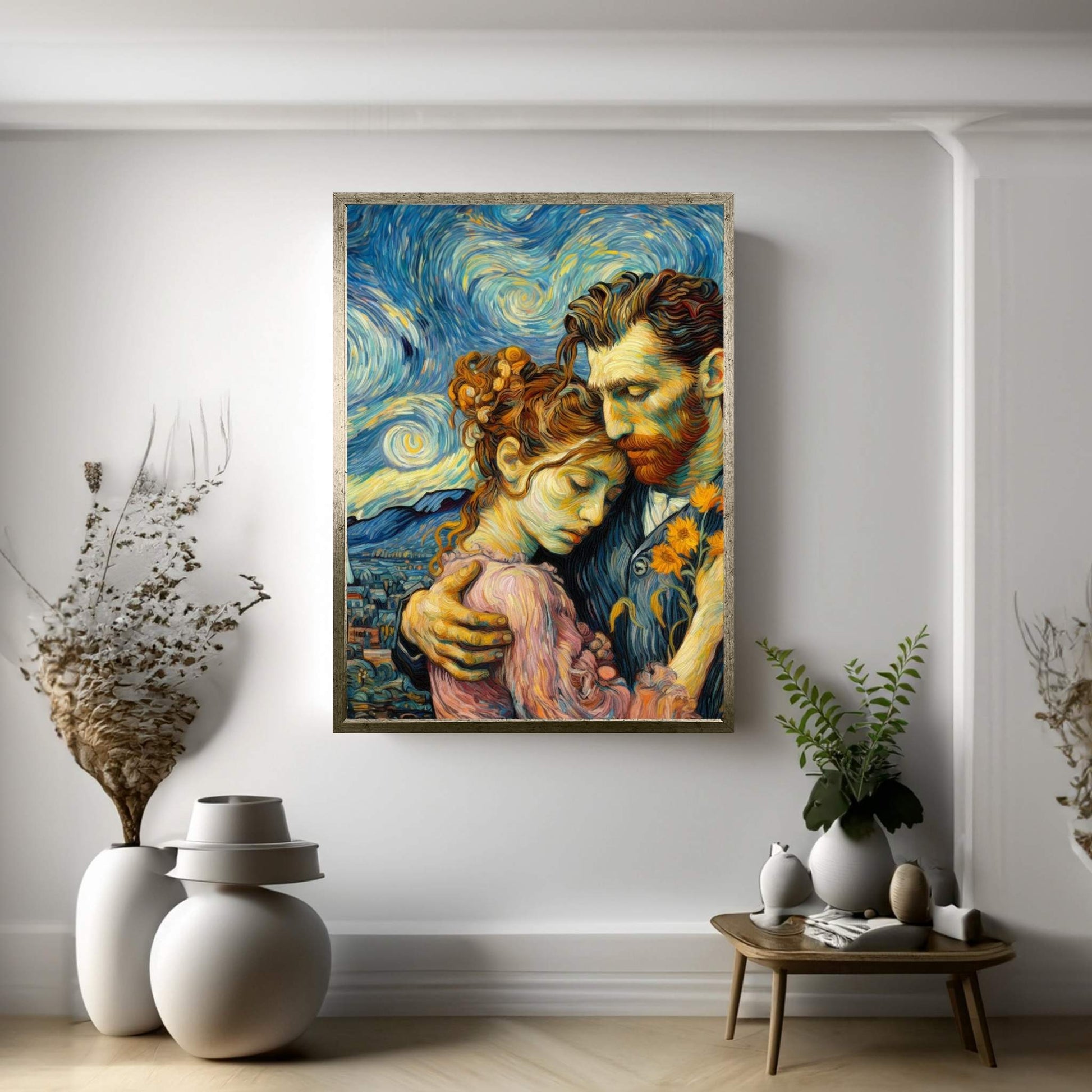 Van Gogh Love Reproduction Canvas Wall Art - Y Canvas