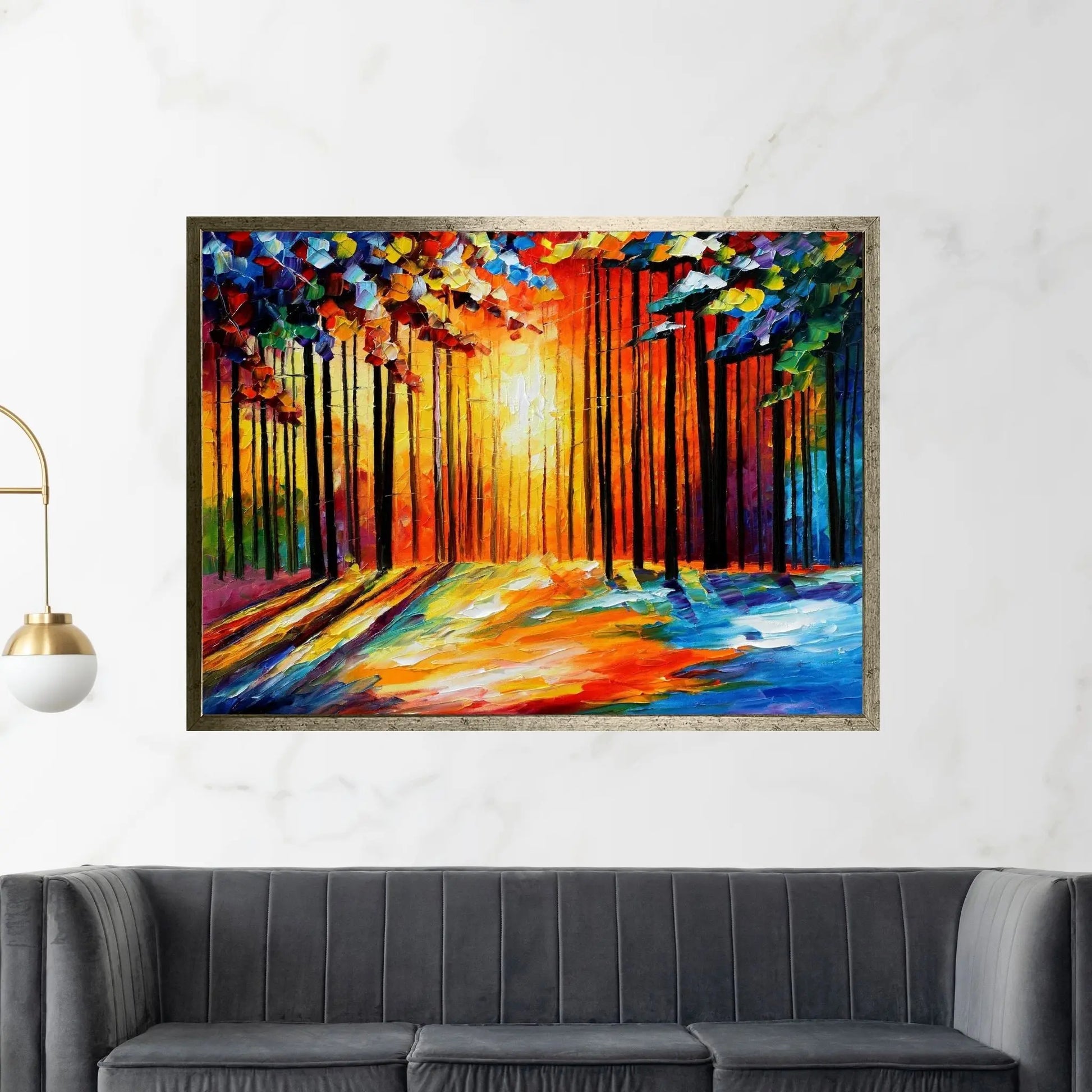 Sun Of January Canvas Wall Art - Y Canvas