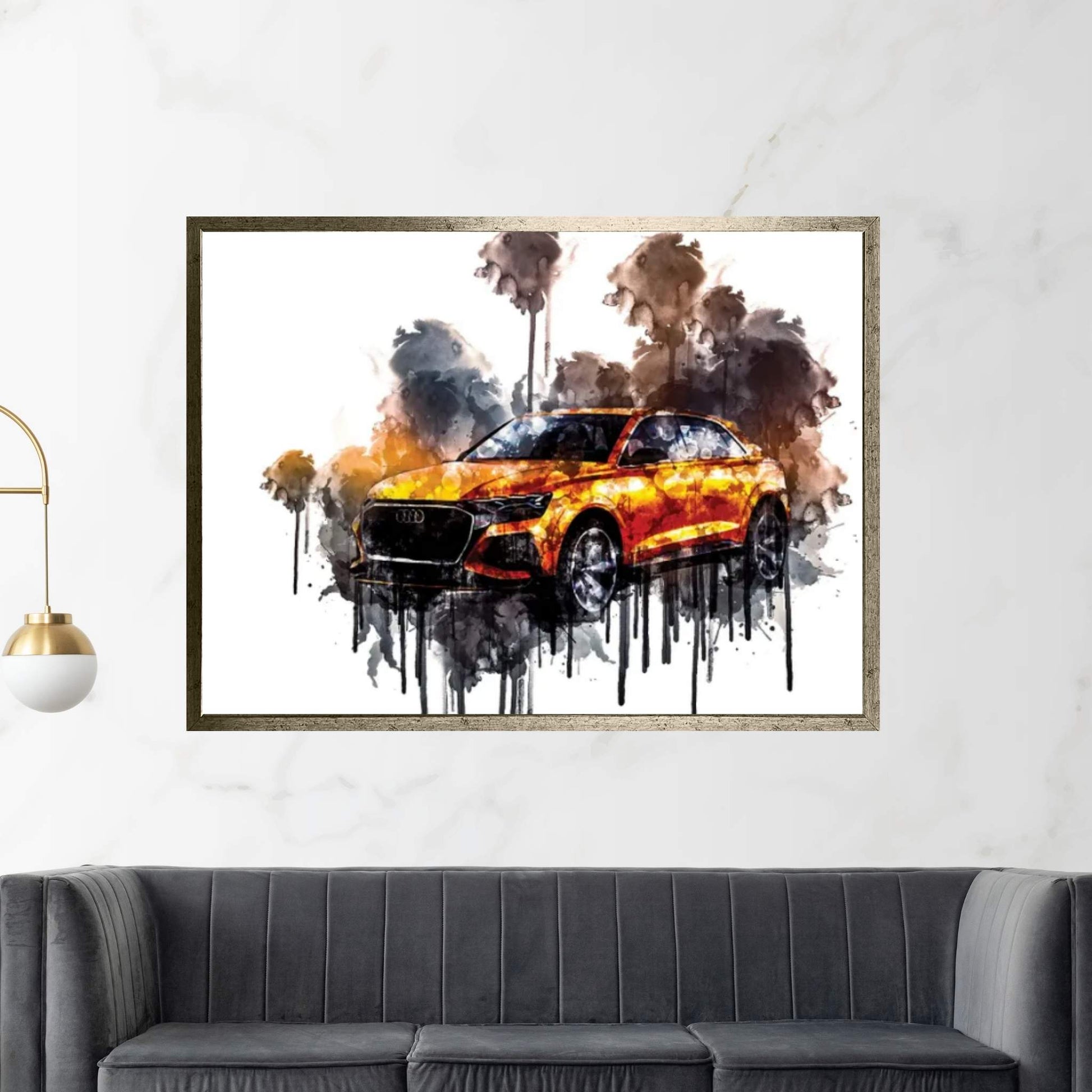 Car 2017 Audi Q8 Sport Concept I Canvas Wall Art - Y Canvas