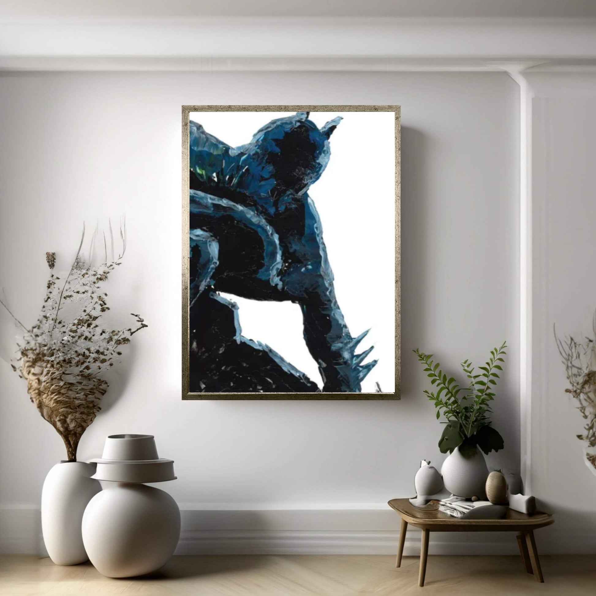 Batman Abstract III Canvas Wall Art - Y Canvas