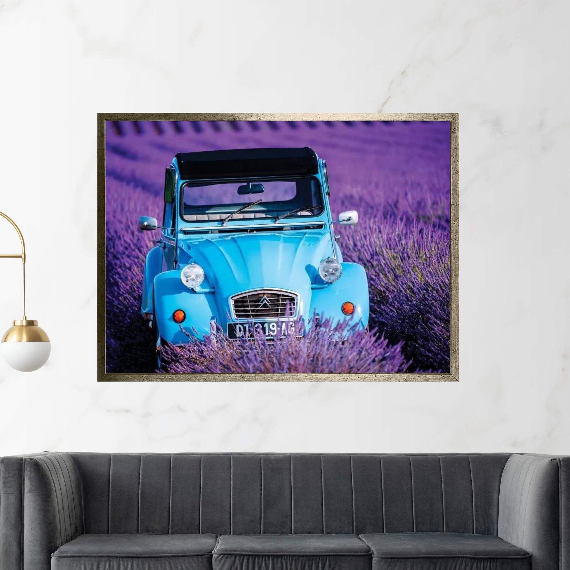 Citroen Lavender Field Canvas Wall Art - Y Canvas