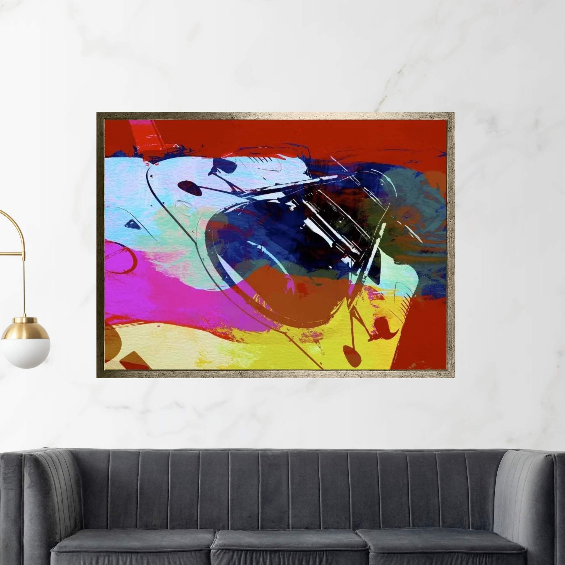 Porsche Watercolor Canvas Wall Art - Y Canvas