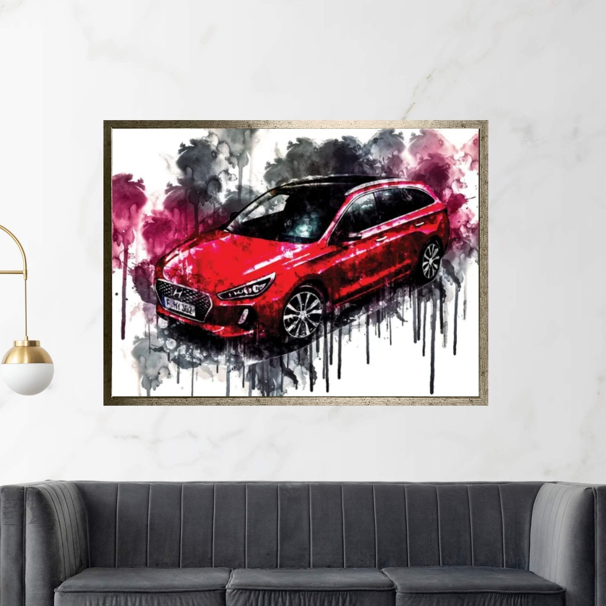 2017 Hyundai i30 Tourer Canvas Wall Art - Y Canvas