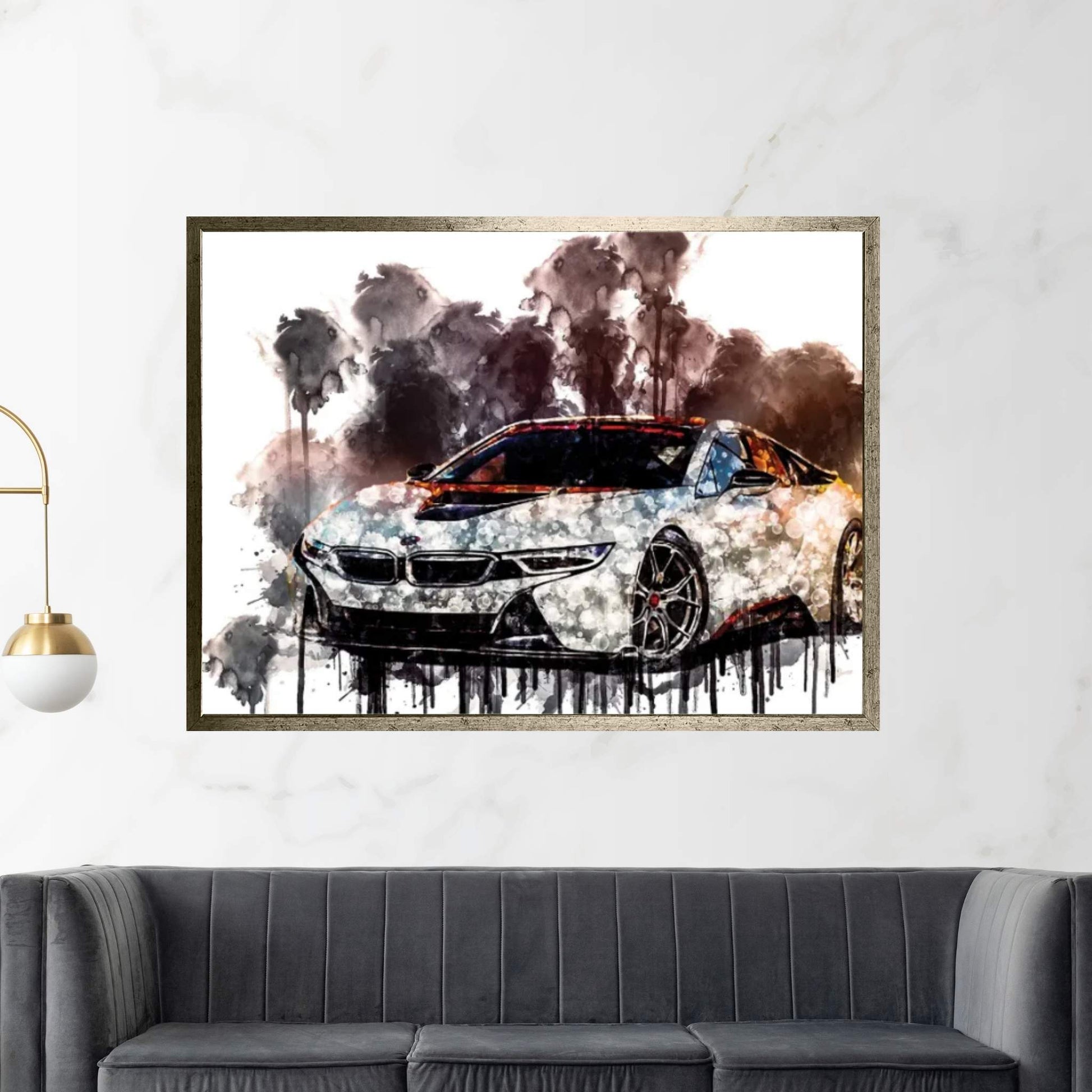 Car 2016 Vorsteiner BMW i8 V FF 103 Canvas Wall Art - Y Canvas