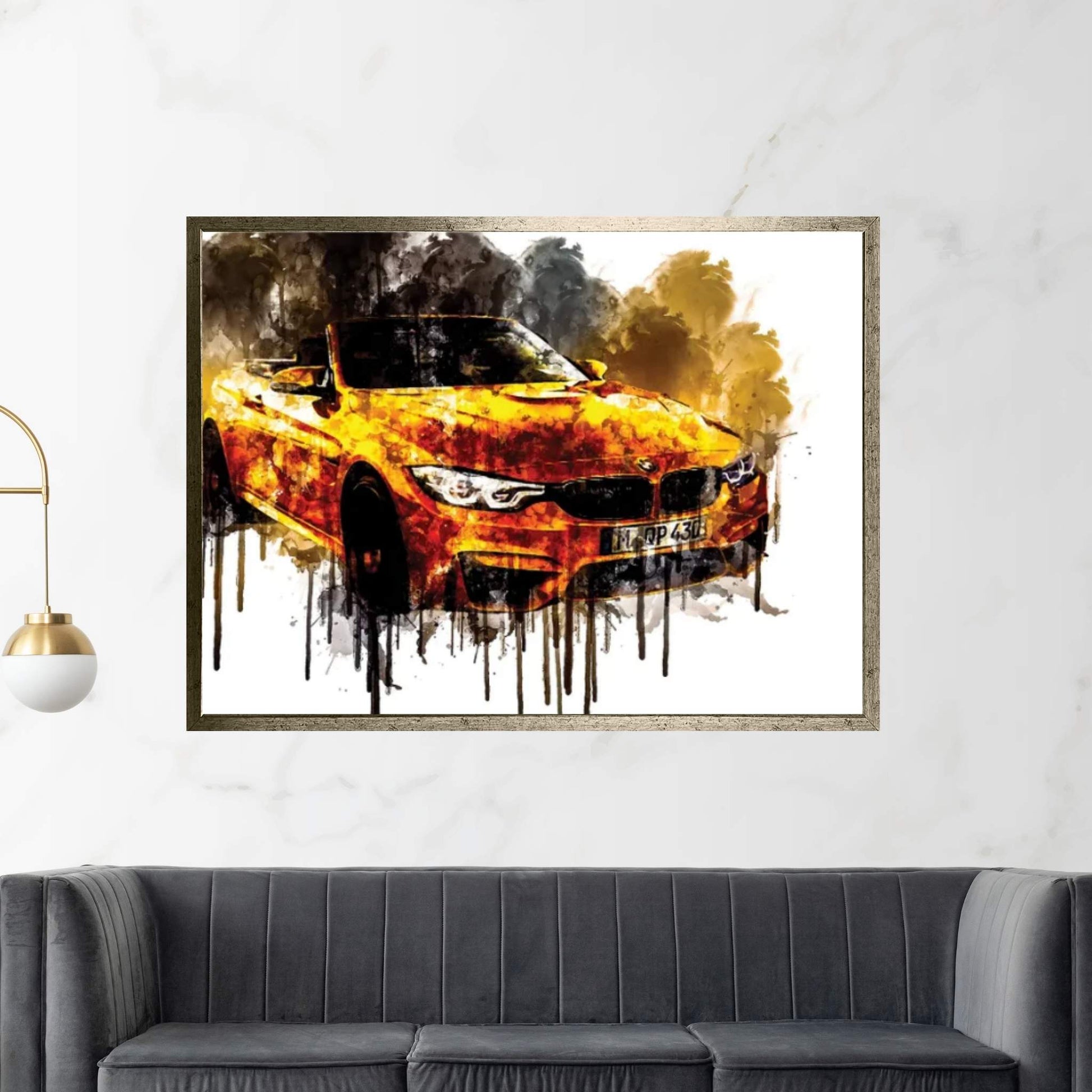 2018 BMW M4 Convertible 30 Jahre Special Vehicle CDXI Canvas Wall Art - Y Canvas