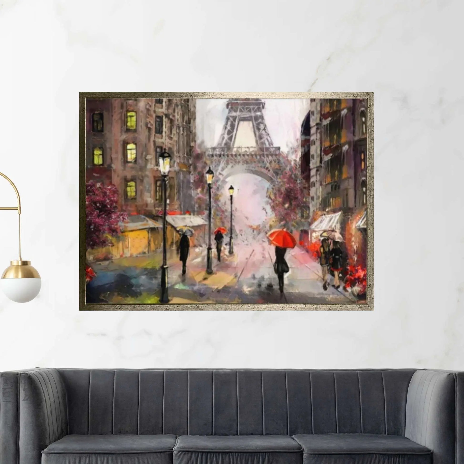 Paris Eiffel Tower Oil Painting - Canvas Wall Art - Y Canvas