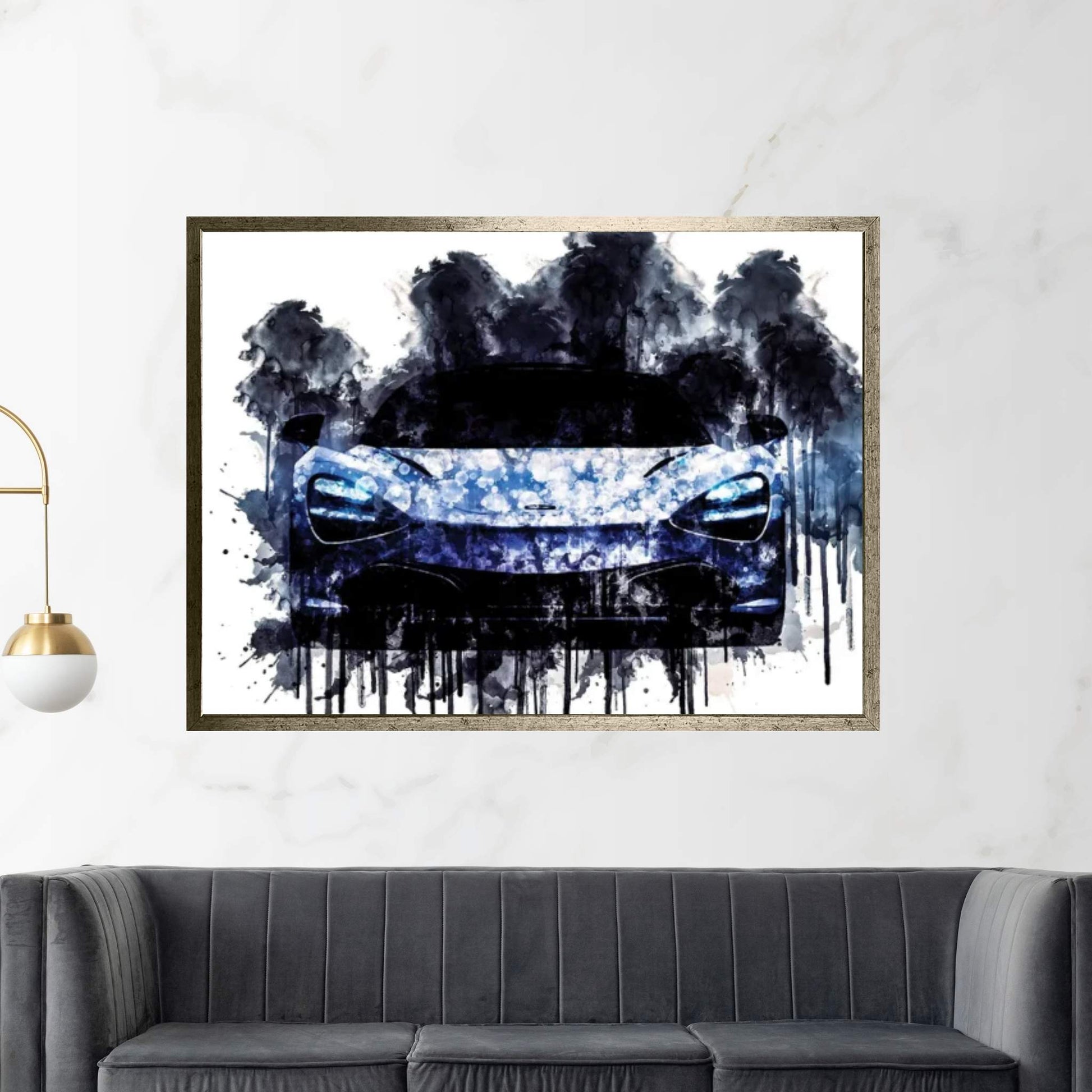 Car 2017 McLaren 720s Coupe Canvas Wall Art - Y Canvas