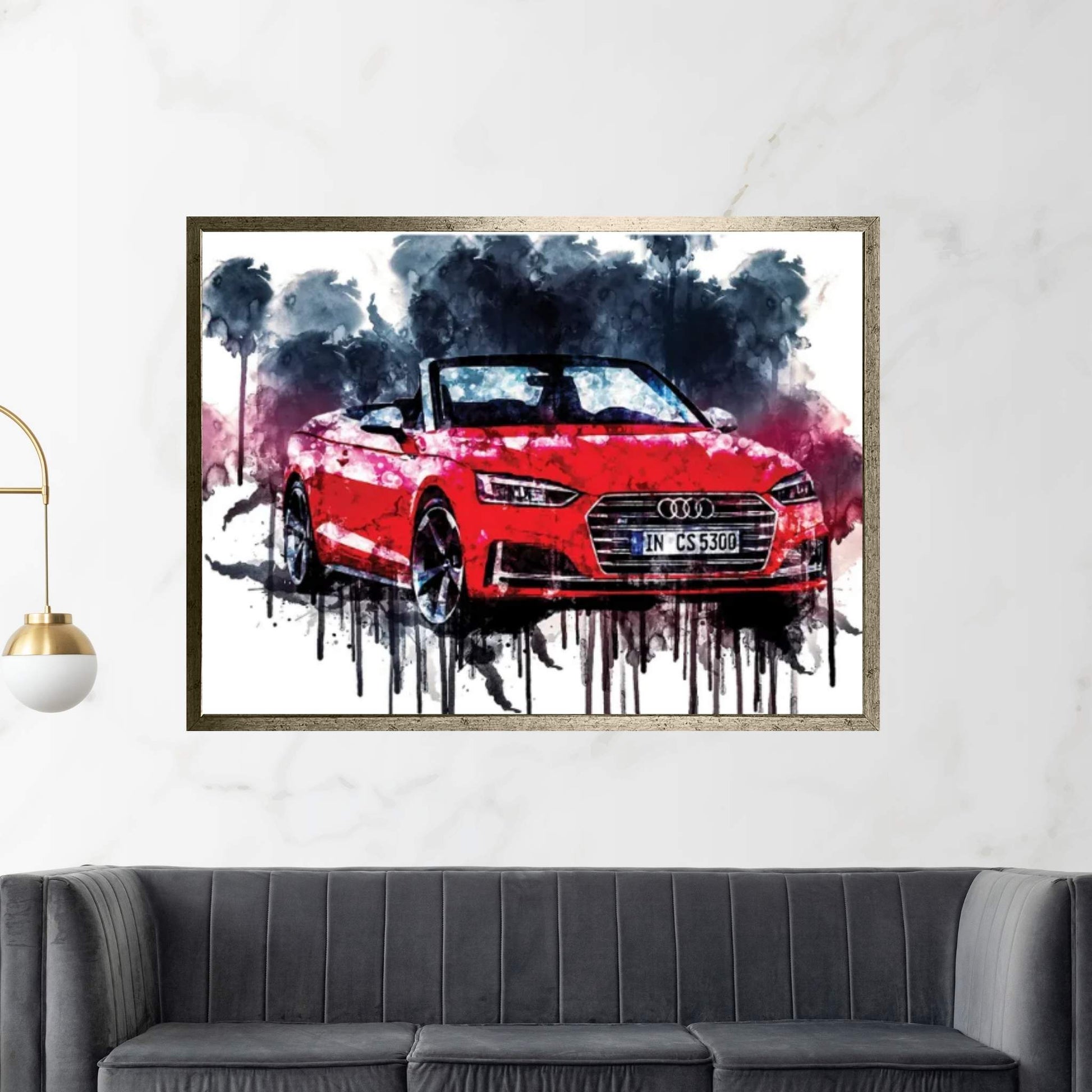 2017 Audi S5 Cabriolet Canvas Wall Art - Y Canvas