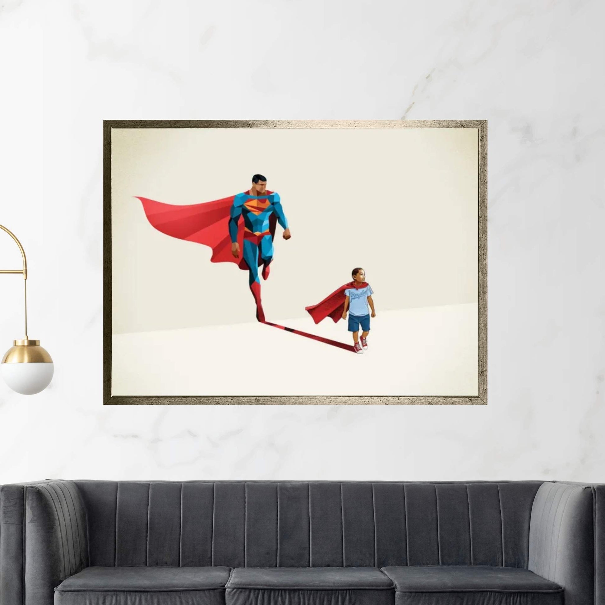 Super Shadows Boy Of Tomorrow II Canvas Wall Art - Y Canvas