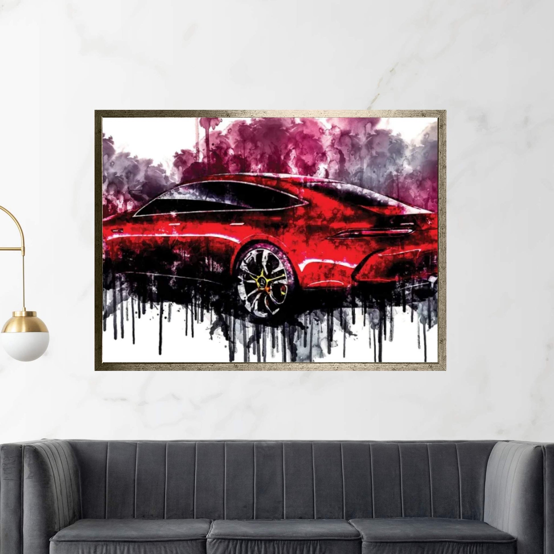 2017 Mercedes AMG GT Concept Vehicle CLXXXVII Canvas Wall Art - Y Canvas