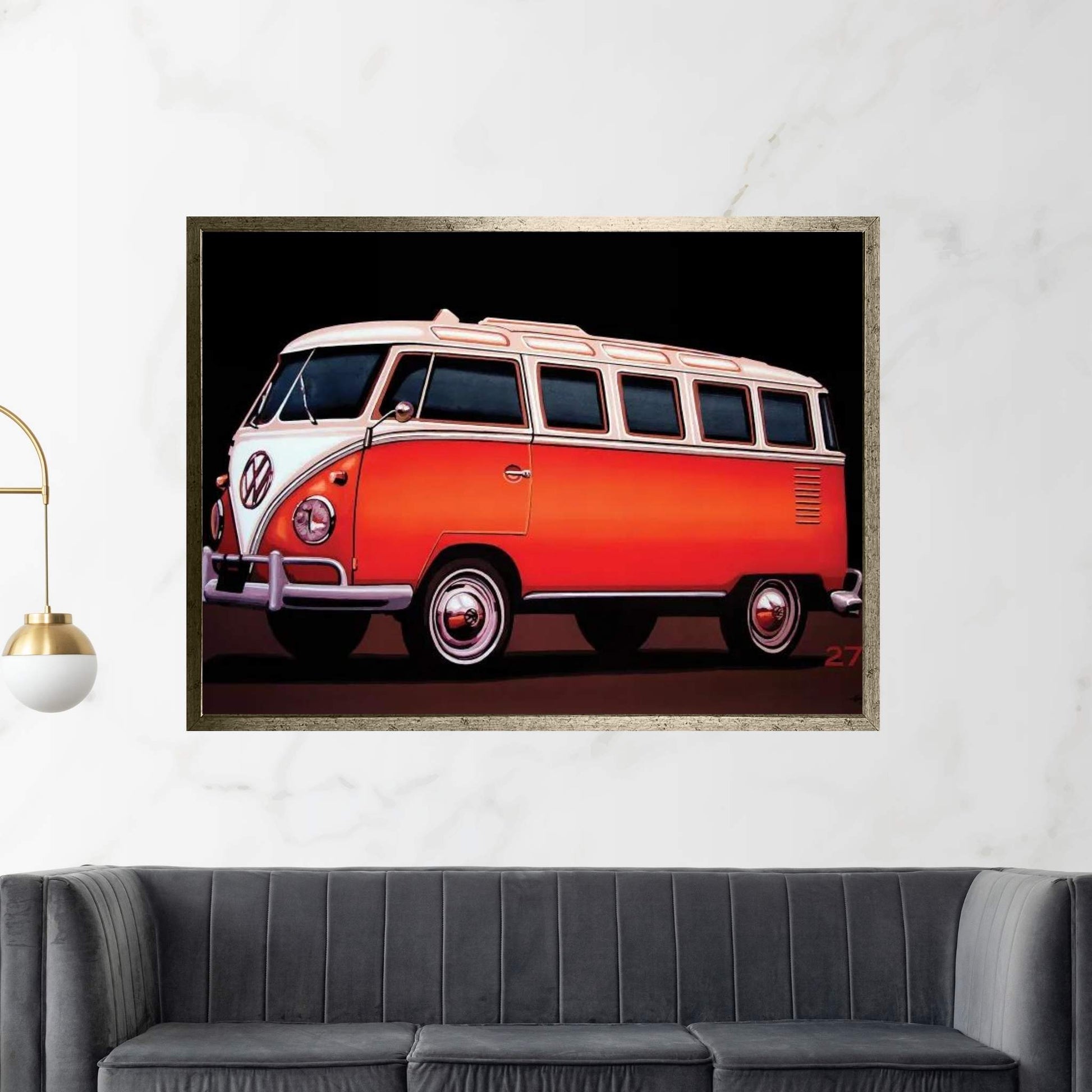 Volkswagen T1 Samba 1951 Canvas Wall Art - Y Canvas