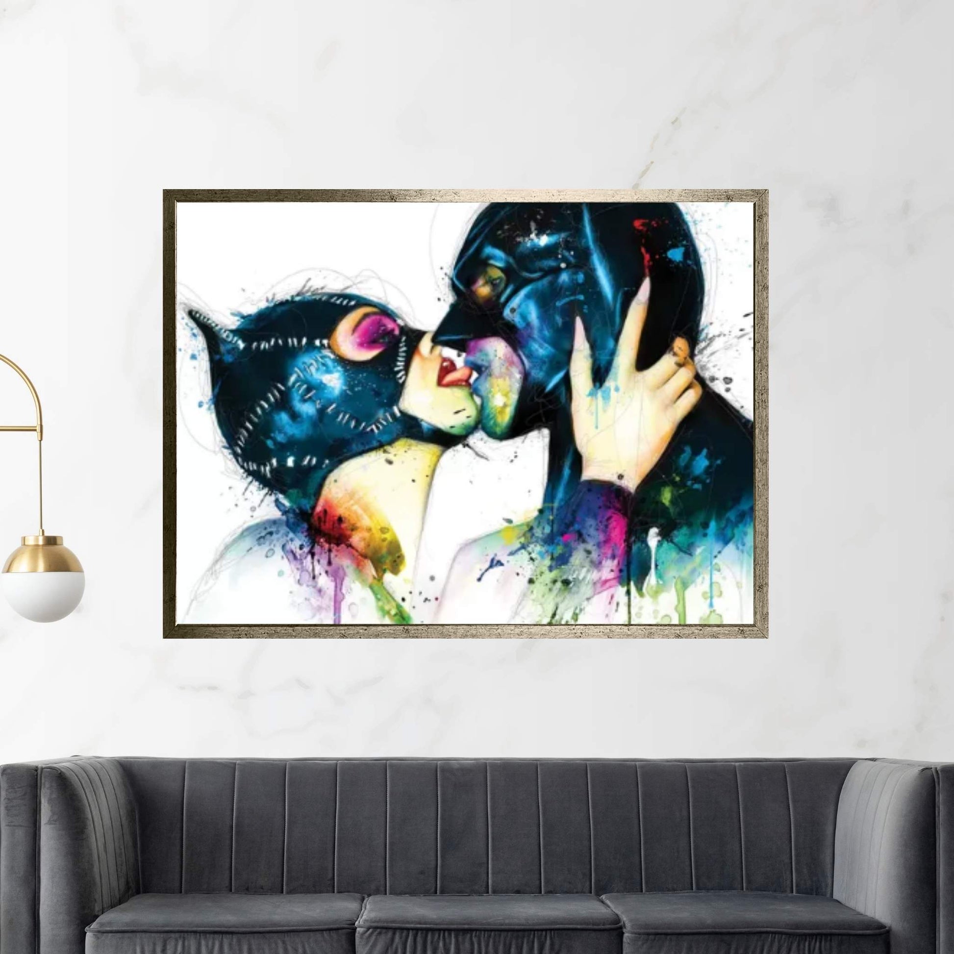 Love In Gotham Canvas Wall Art - Y Canvas