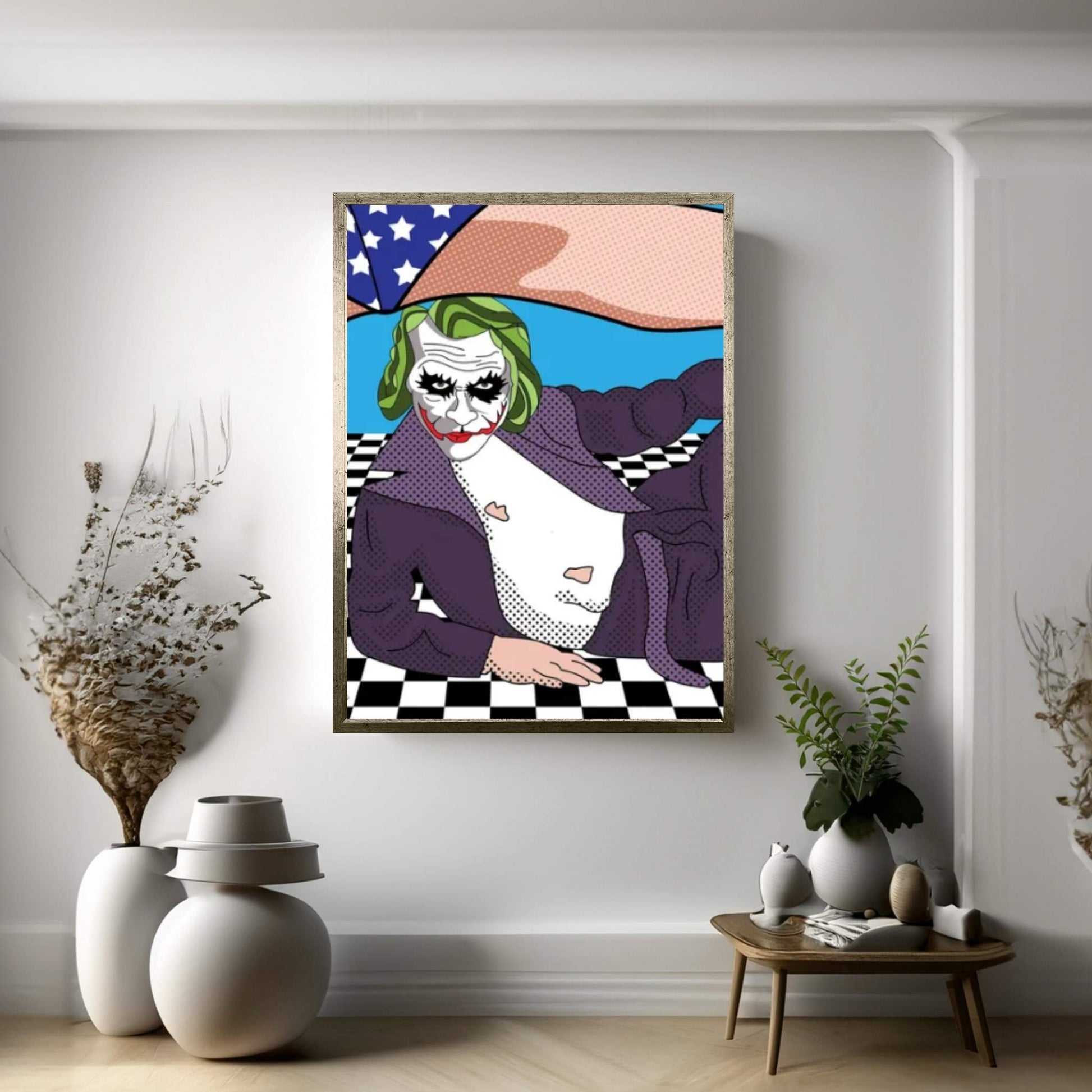 Joker Bod Canvas Wall Art - Y Canvas