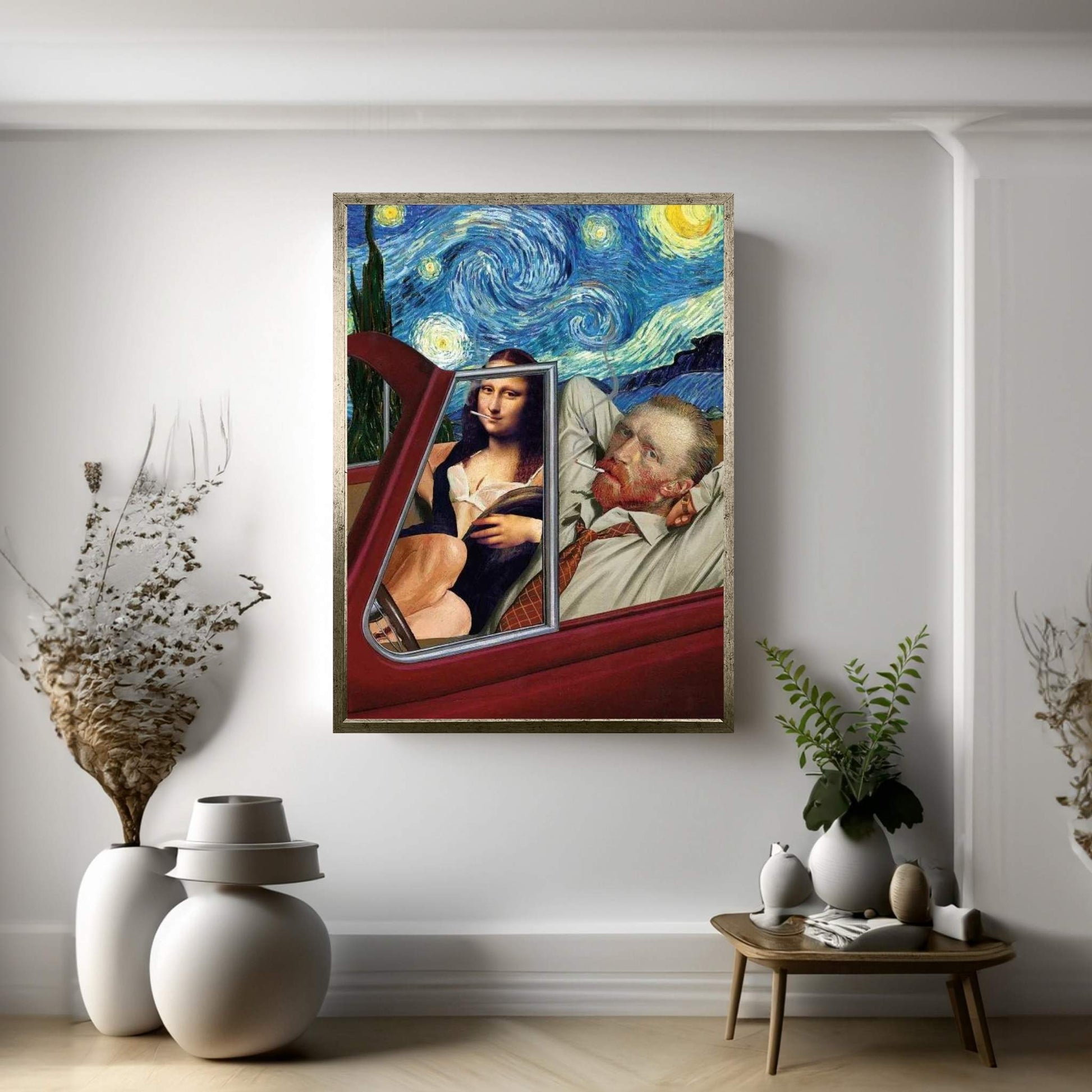 Starry Night Canvas Wall Art - Y Canvas