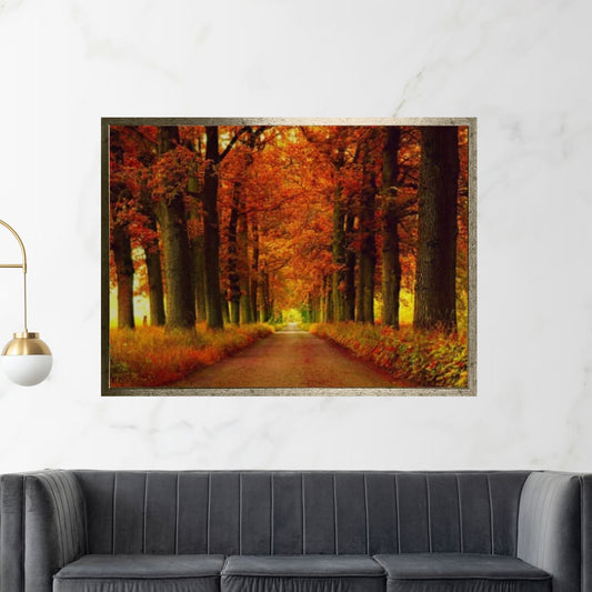 Autumn Leaves Canvas Wall Art, Canvas Wall Art Poster - Y Canvas