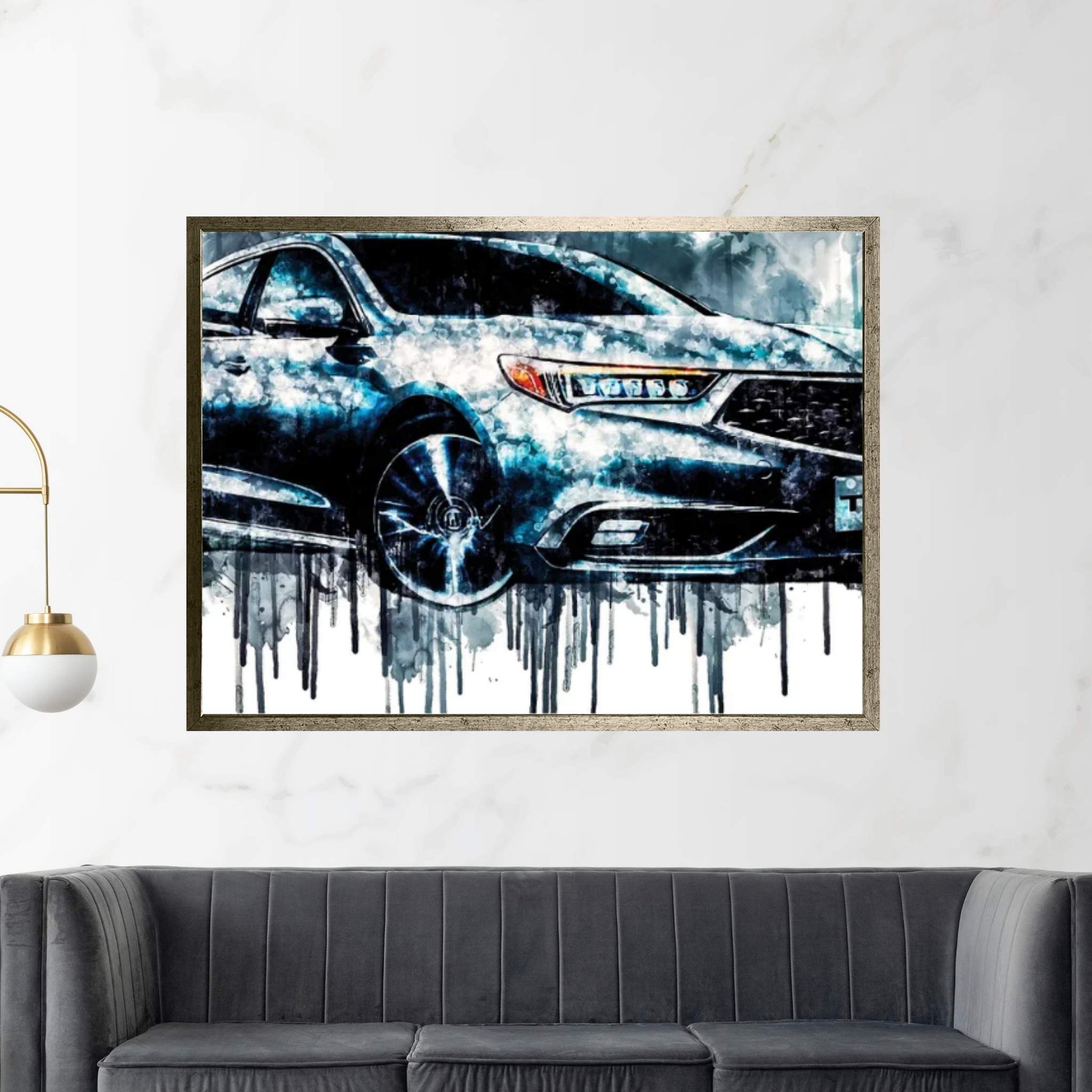 2018 Acura TLX Vehicle CCCXXXIII Canvas Wall Art - Y Canvas