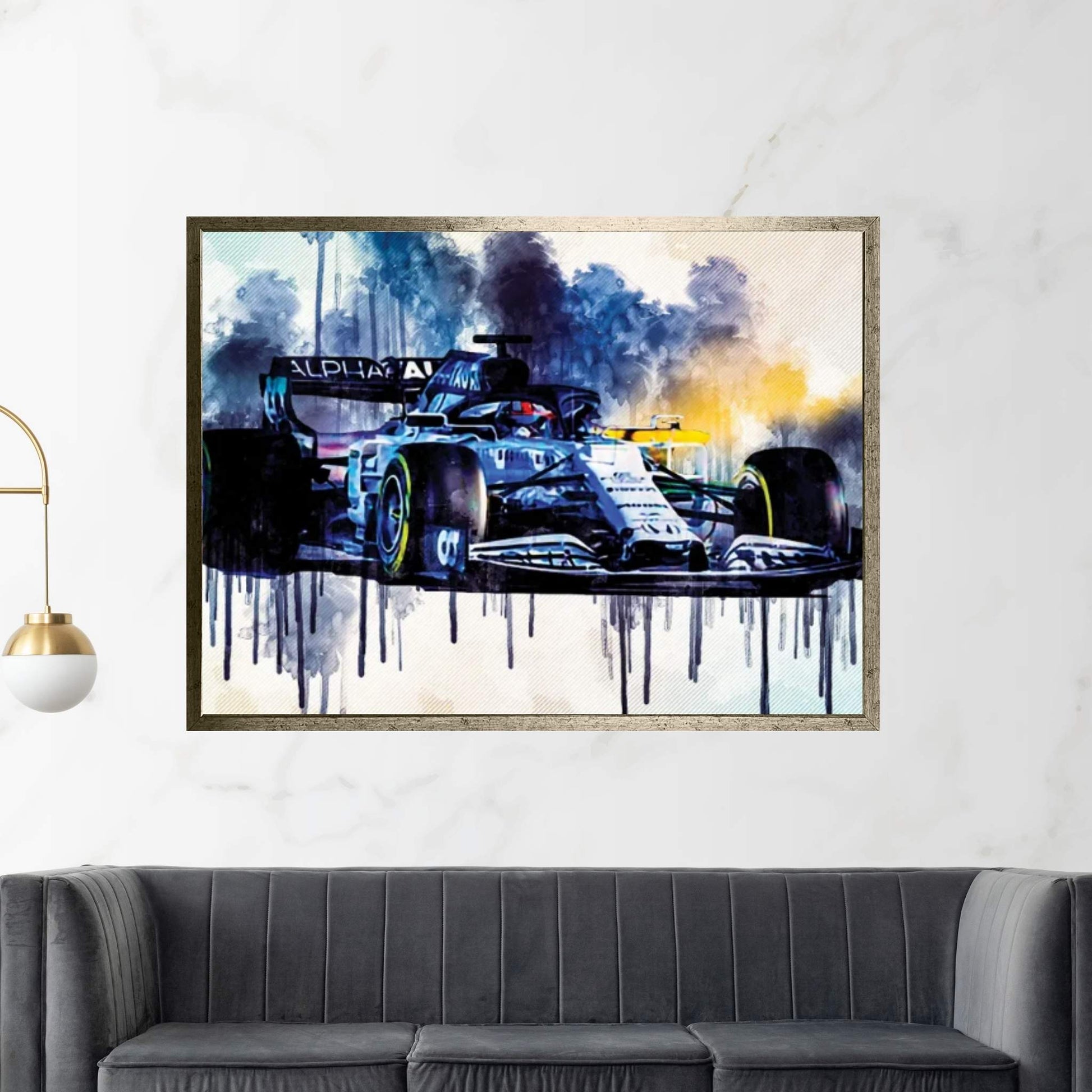 Alphatauri AT01 F1 Cars Formula 1 Scuderia Honda Canvas Wall Art - Y Canvas