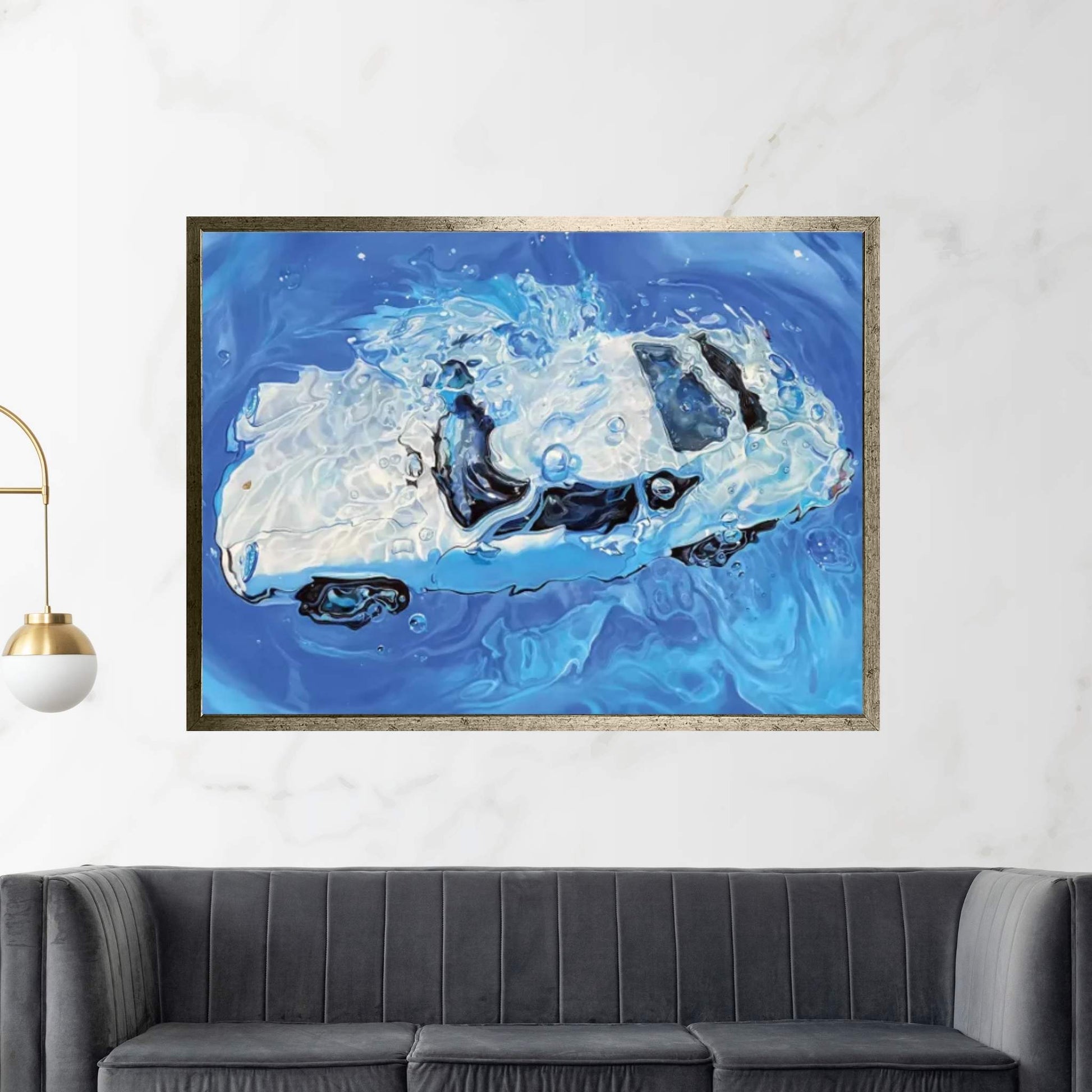 Cobalt Canvas Wall Art - Y Canvas