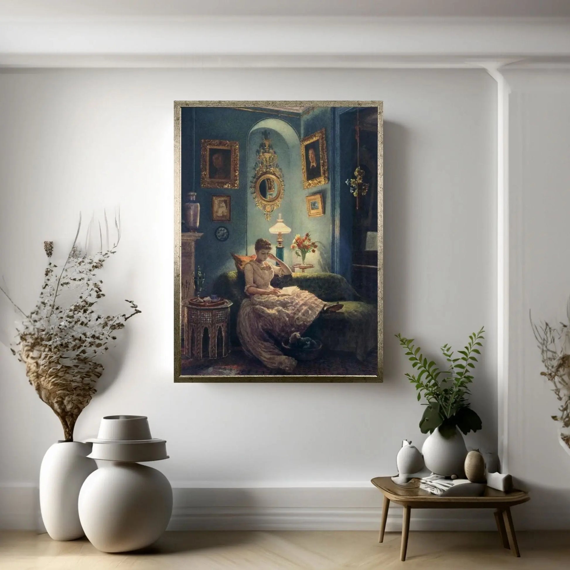 An Evening at Home, 1888 Canvas Wall Art - Y Canvas