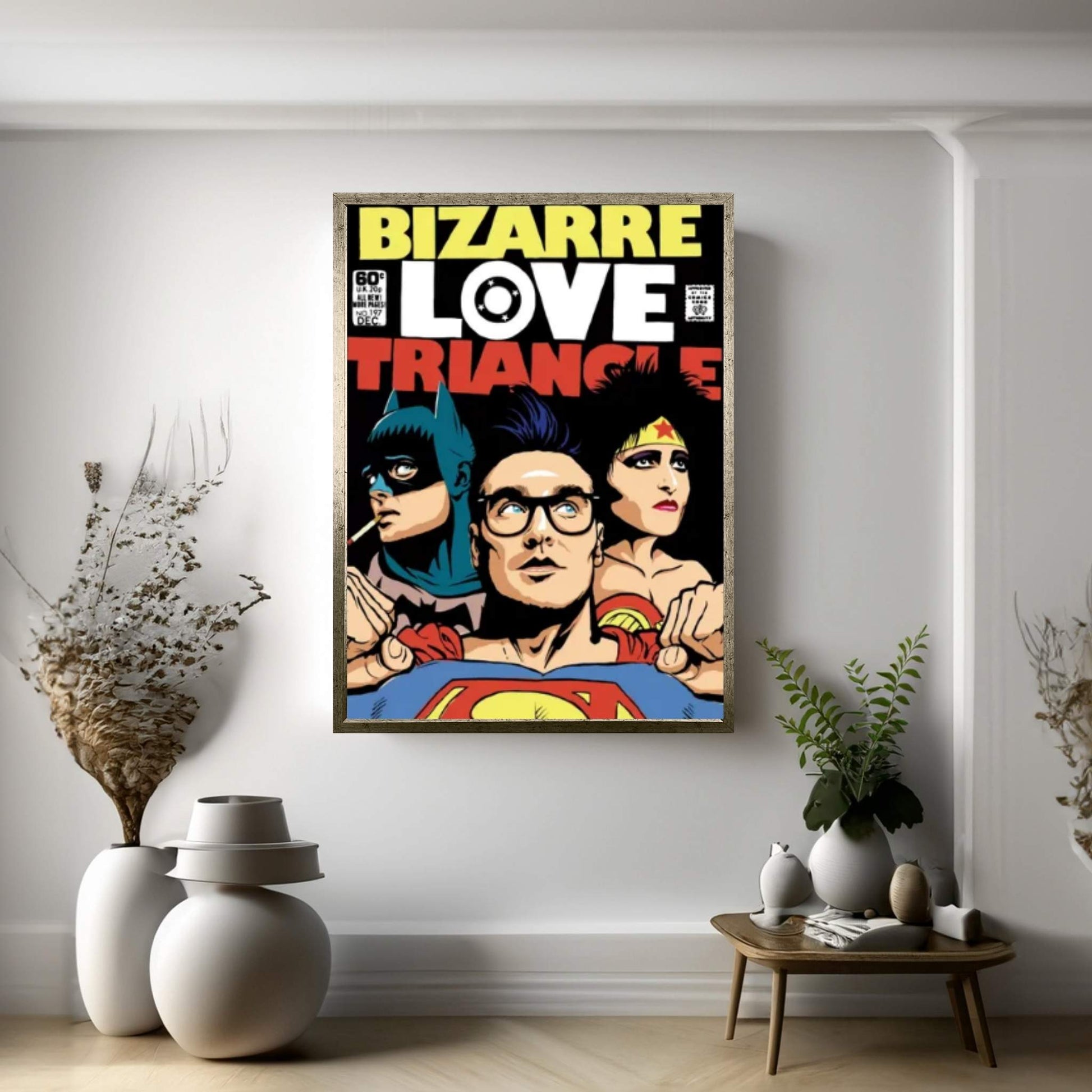 Bizarre Love Triangle - The Post-Punk Edition Canvas Wall Art - Y Canvas