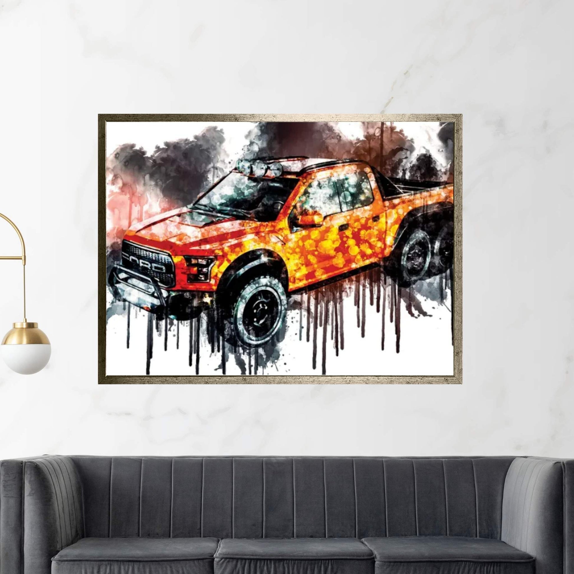 2017 Ford F 250 Velociraptor Canvas Wall Art - Y Canvas