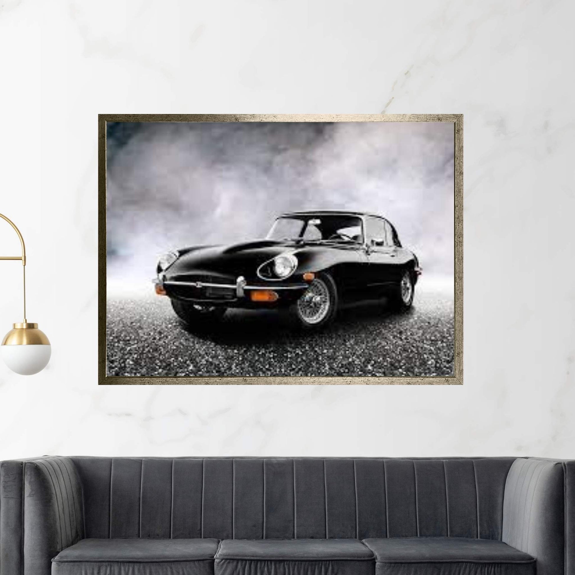 Jaguar E-Type 1968 Canvas Wall Art - Y Canvas