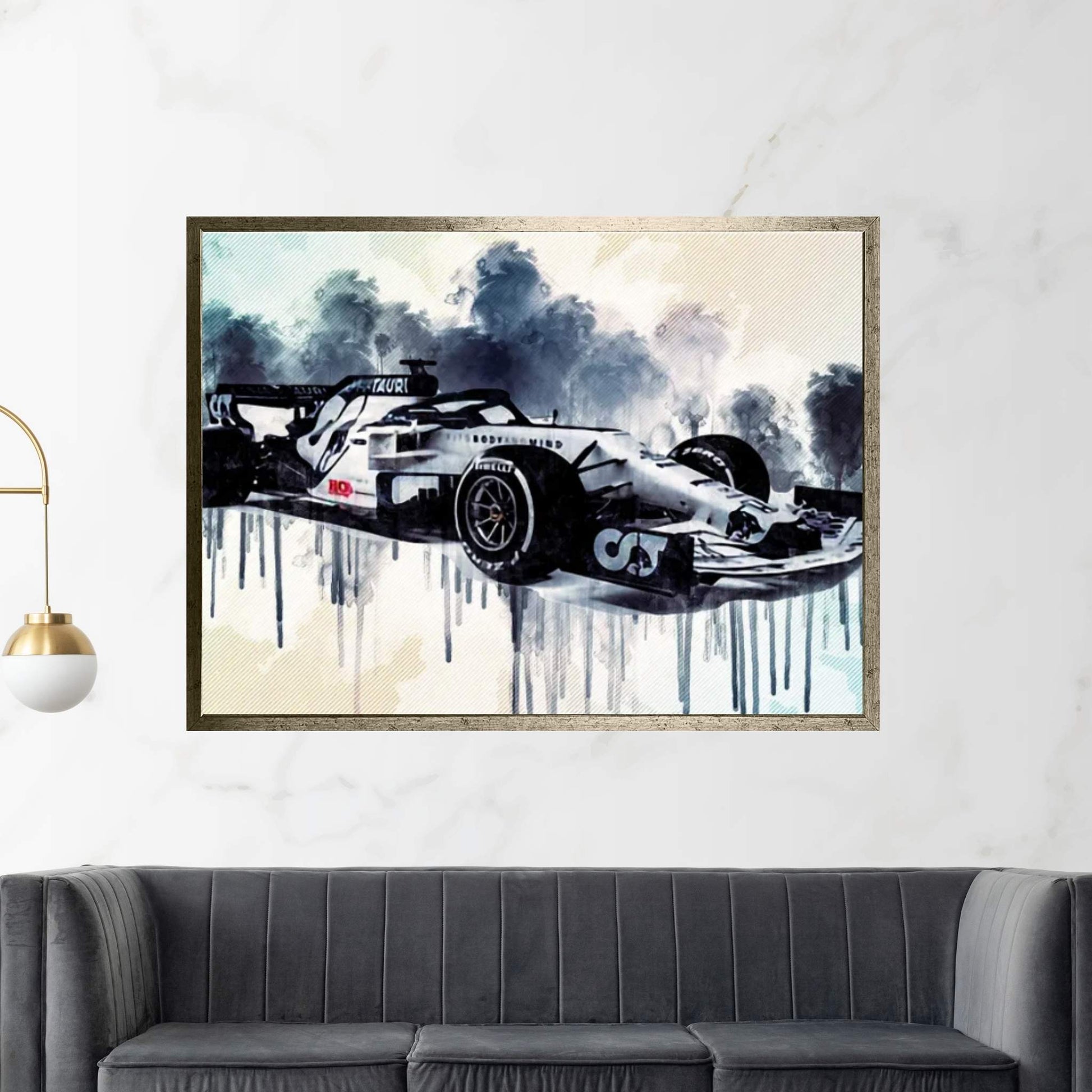 Alphatauri AT01 Cars Formula 1 Scuderia Alphatauri F1 Cars Scuderia Honda Canvas Wall Art - Y Canvas