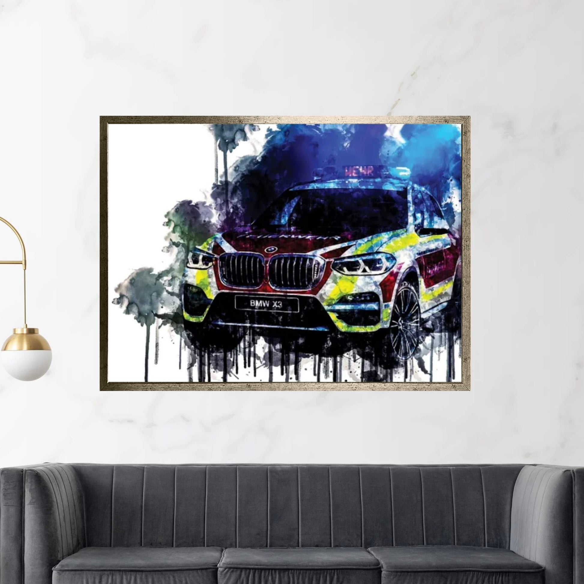 2018 BMW X3 xDrive20d Feuerwehr Canvas Wall Art - Y Canvas