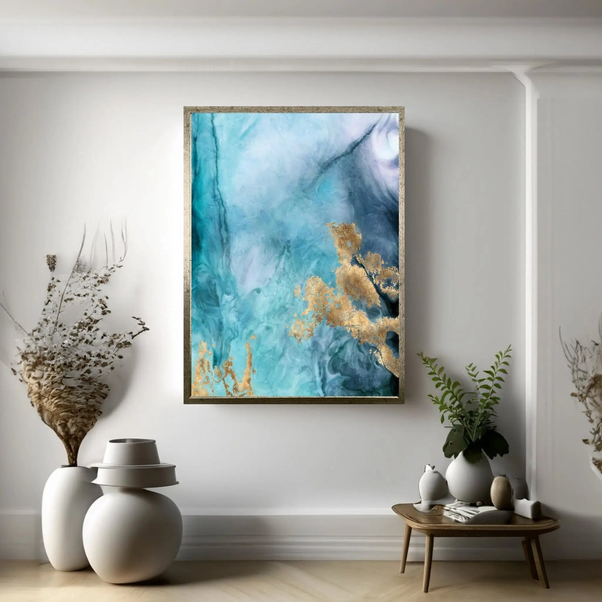 Gold Under The Sea I Canvas Wall Art - Y Canvas