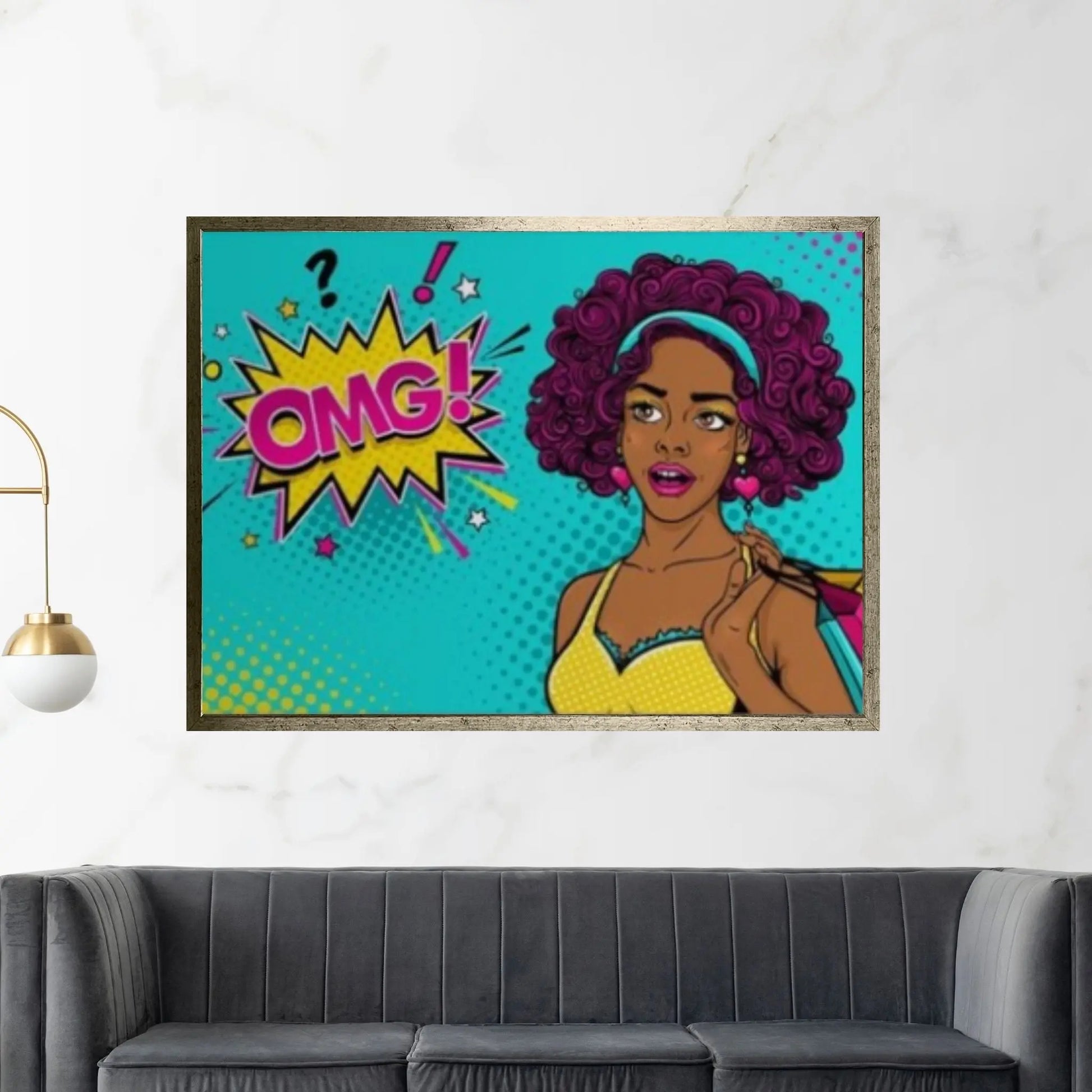 Pop Art Woman Wall Art, Comic Pop Art, Retro Comic - Y Canvas