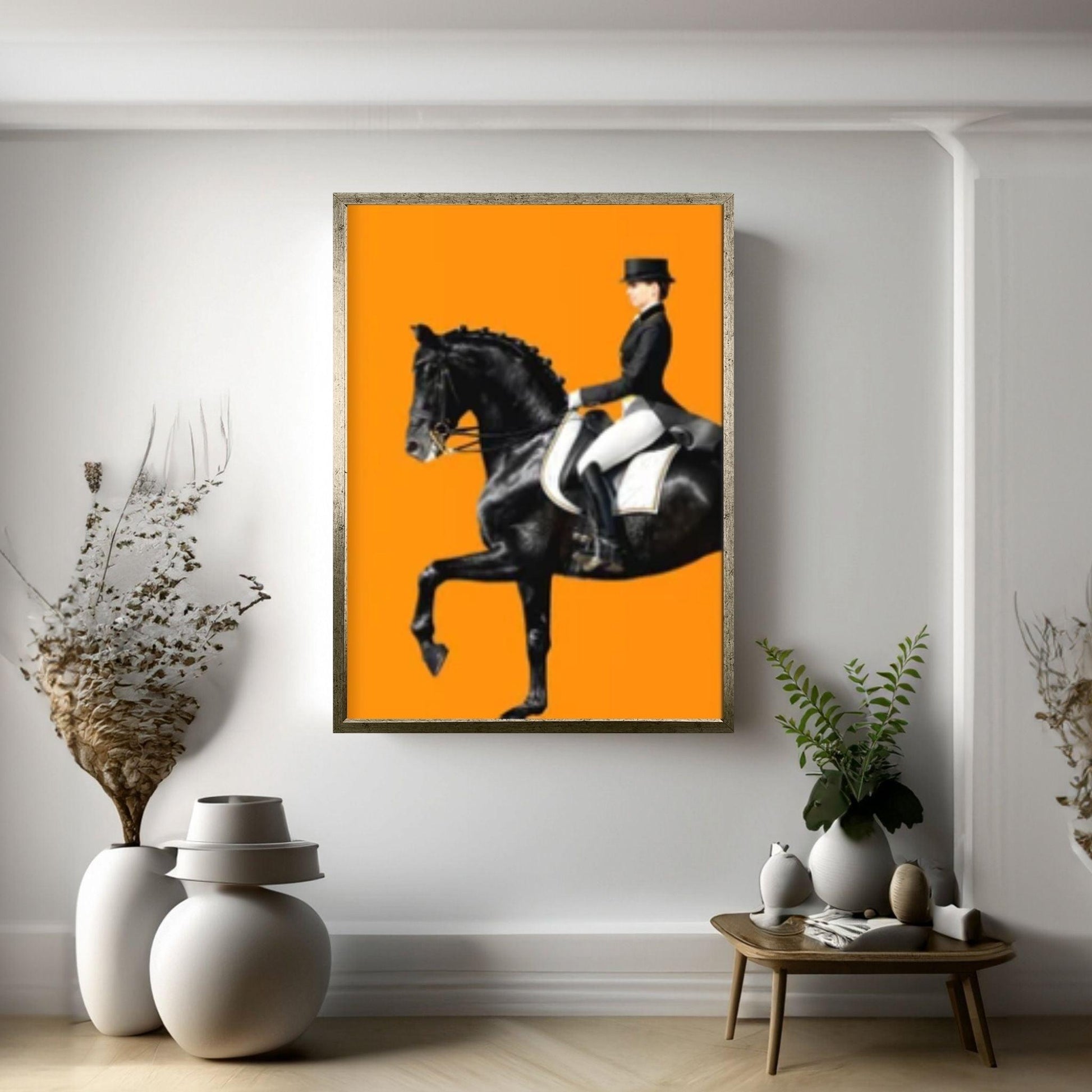 Horse Animall Canvas Wall Art Decor, Nordic Abstract Extra Large Print Art Poster, Horse Wall art Canvas - Y Canvas