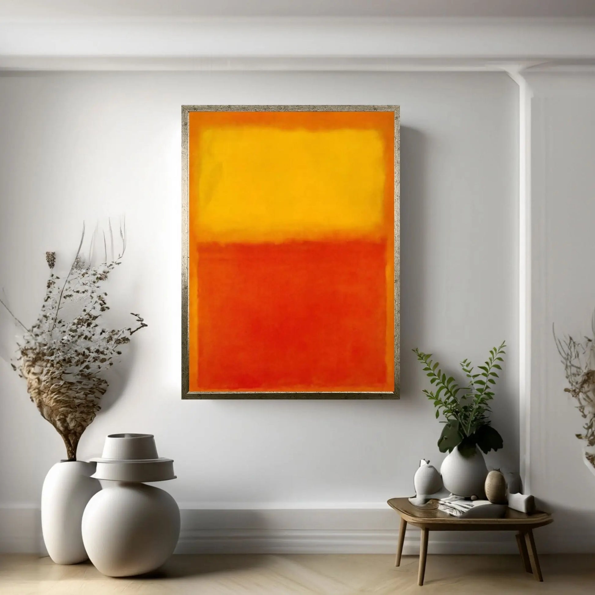 Mark Rothko Print Exhibition Canvas Wall Art,Red Exhibition Mark Rothko Art - Y Canvas