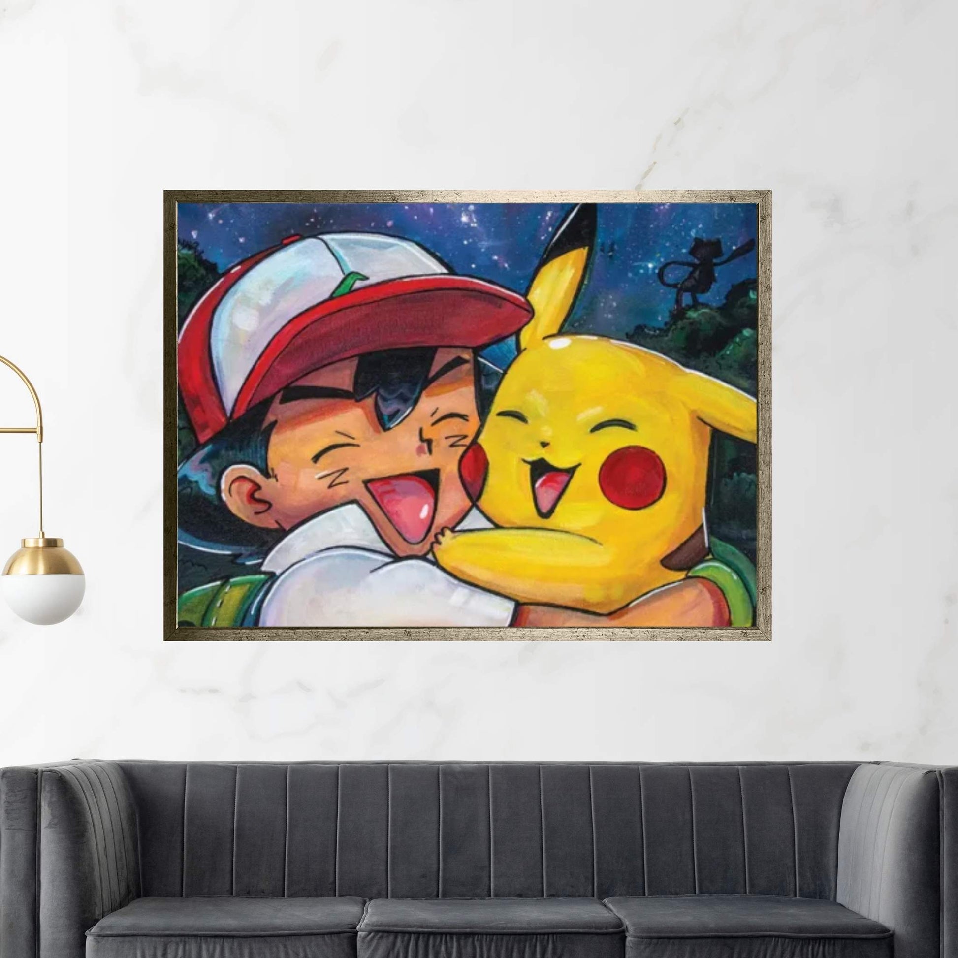 Pokémon - Ash And Pikachu Canvas Wall Art - Y Canvas