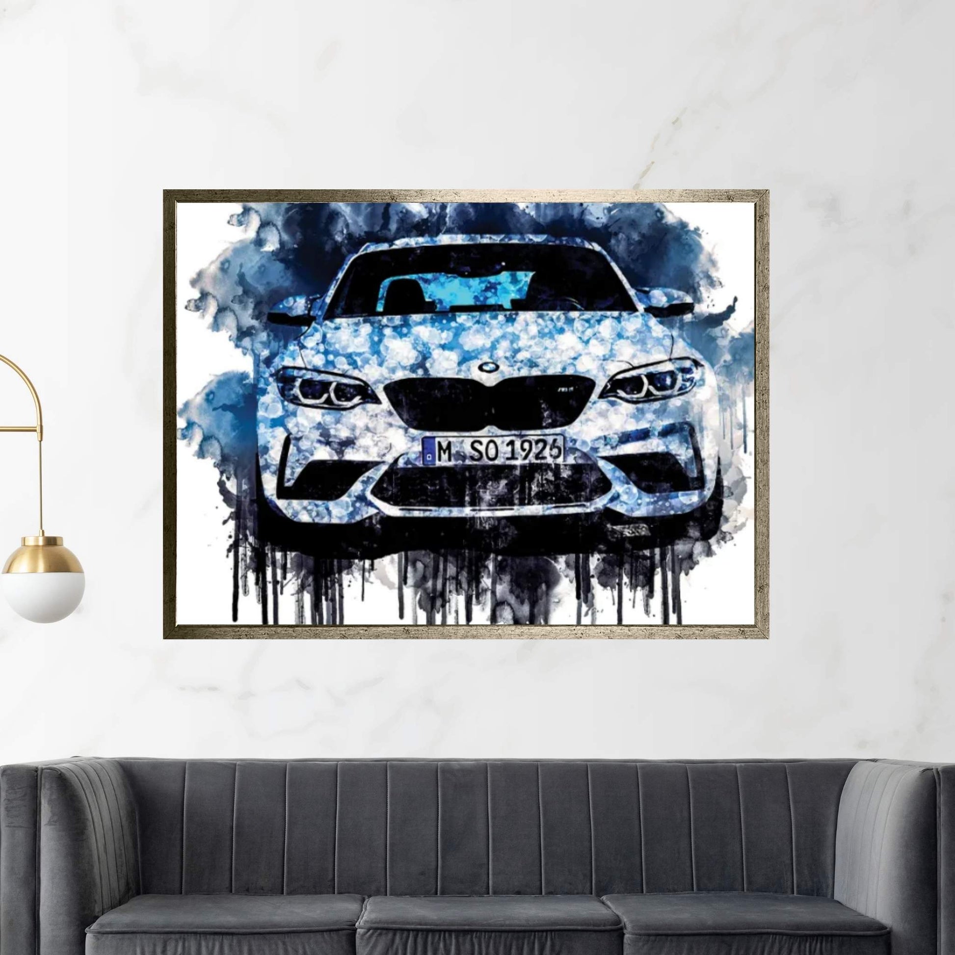 2018 BMW M2 Competition Canvas Wall Art - Y Canvas