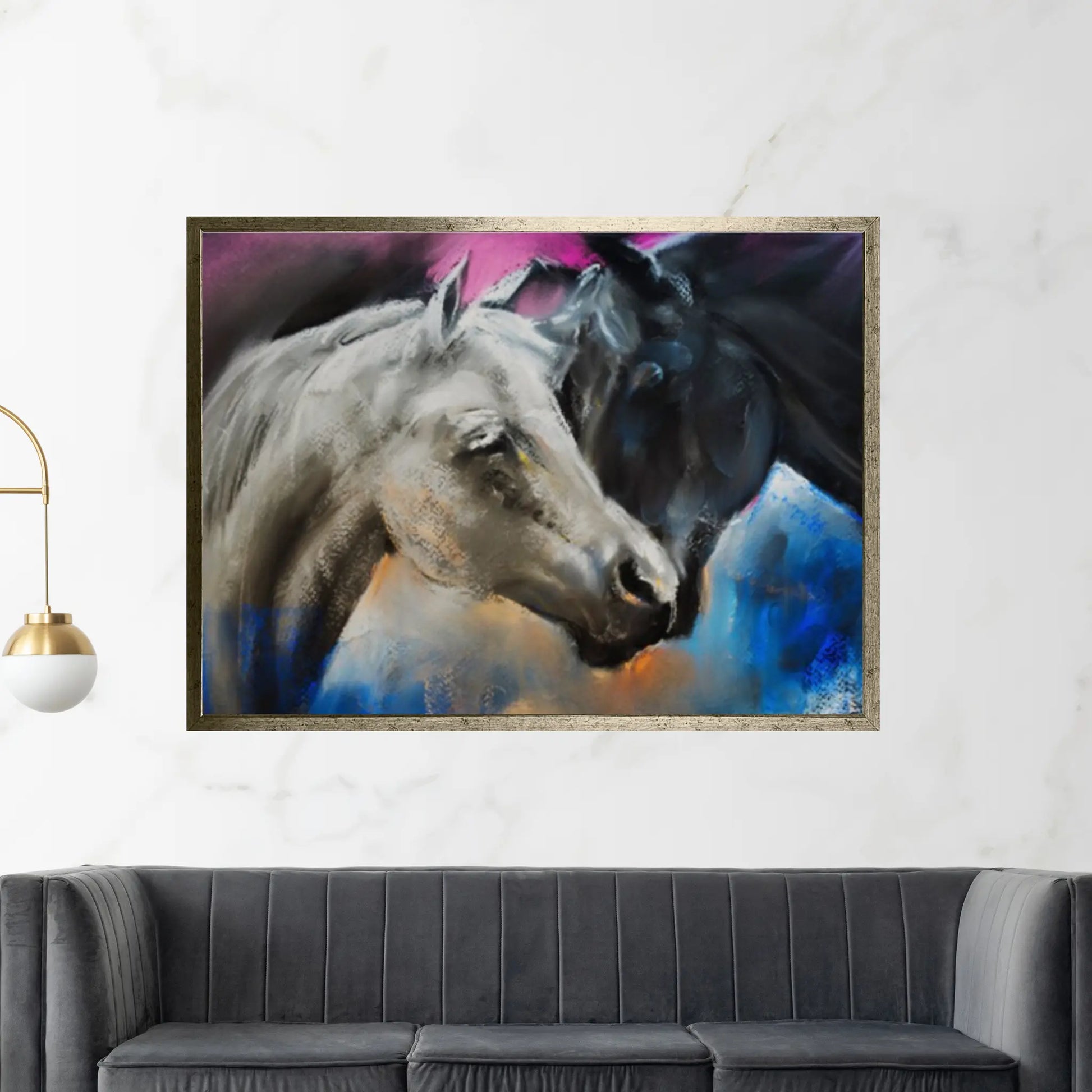 Abstract Horses Canvas WAll Art Home Decor - Y Canvas