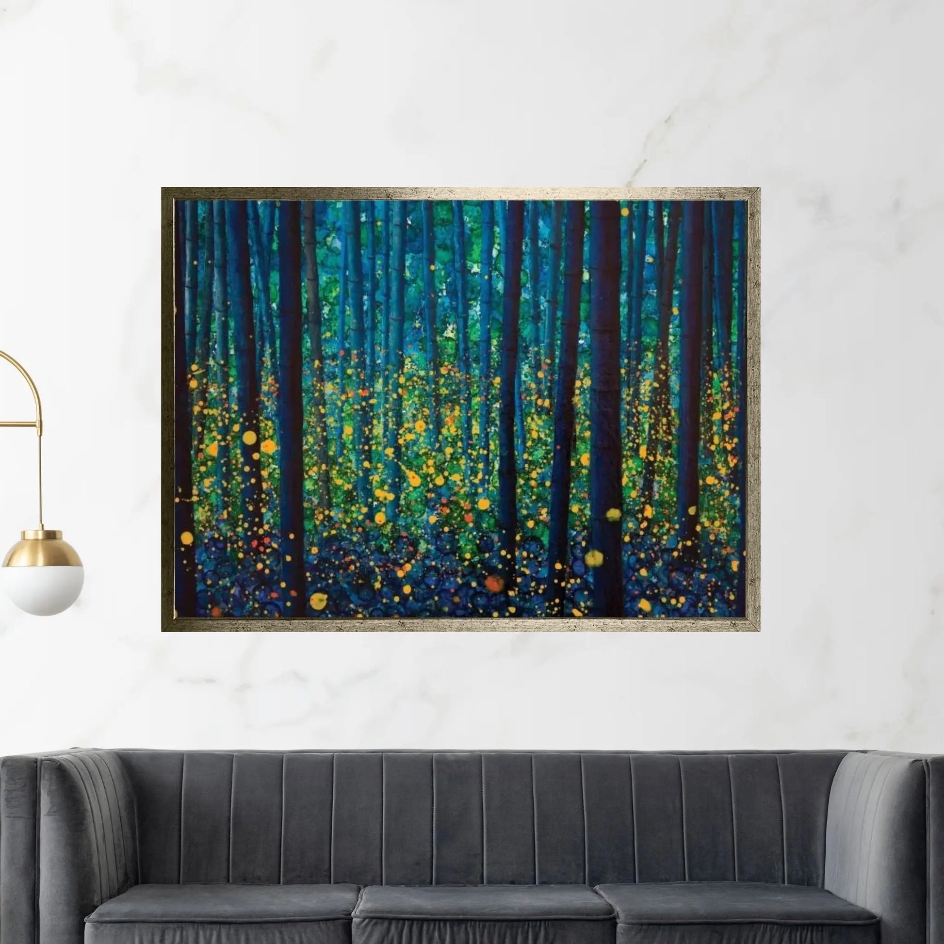 Fireflies Canvas Wall Art - Y Canvas