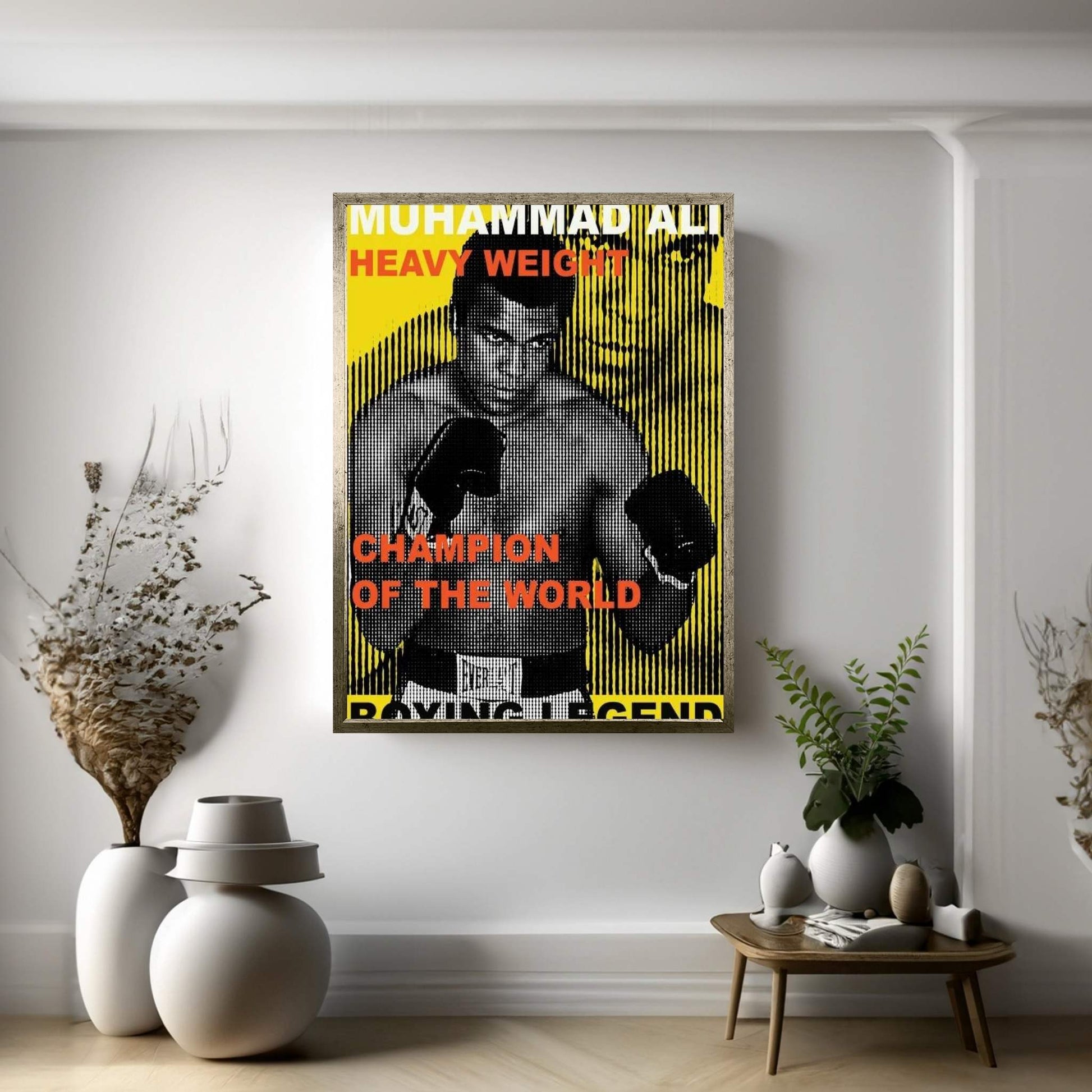 The Boxing Legend Canvas Wall Art - Y Canvas