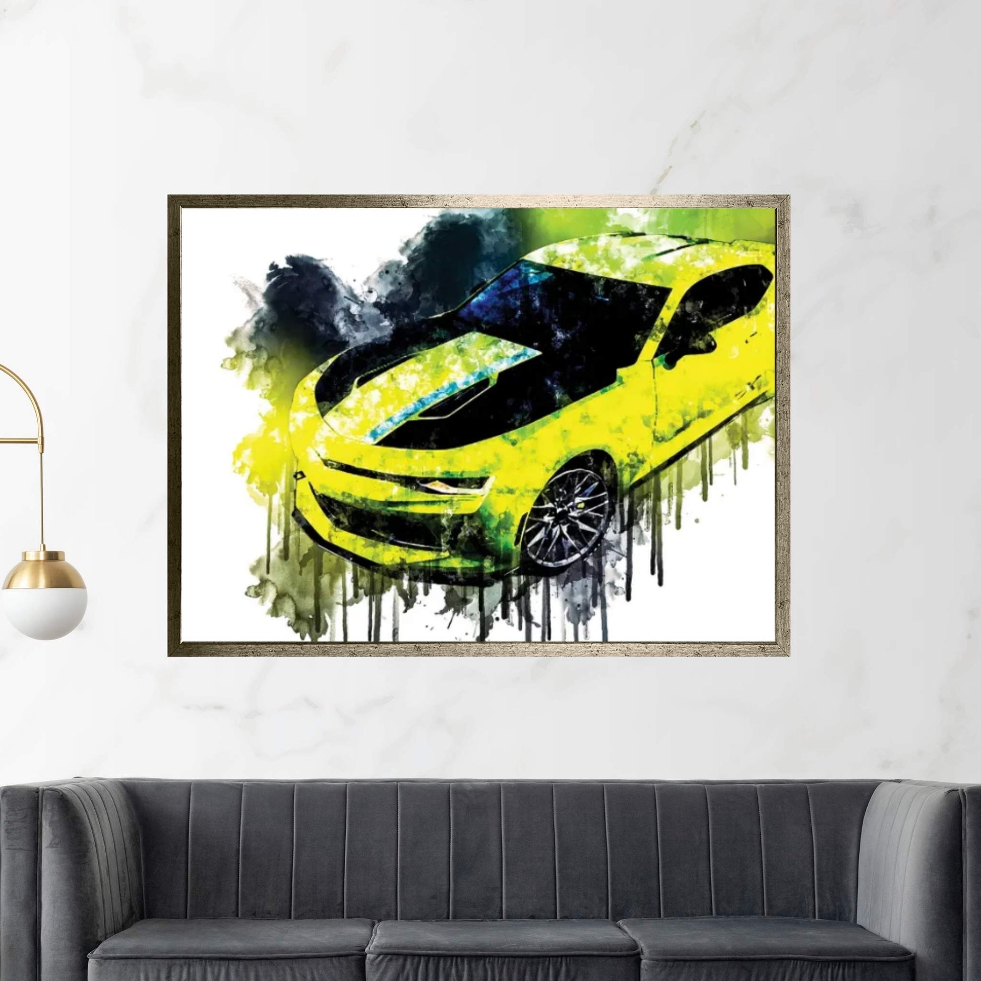 2017 Chevrolet Camaro Turbo AutoX Concept Canvas Wall Art - Y Canvas