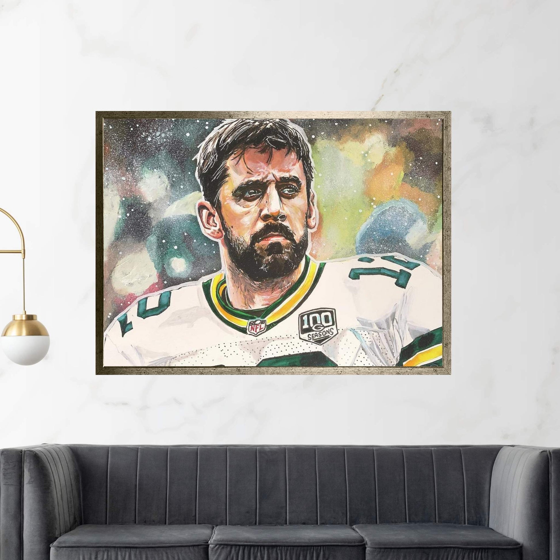 Aaron Rodgers 2019 Canvas Wall Art - Y Canvas