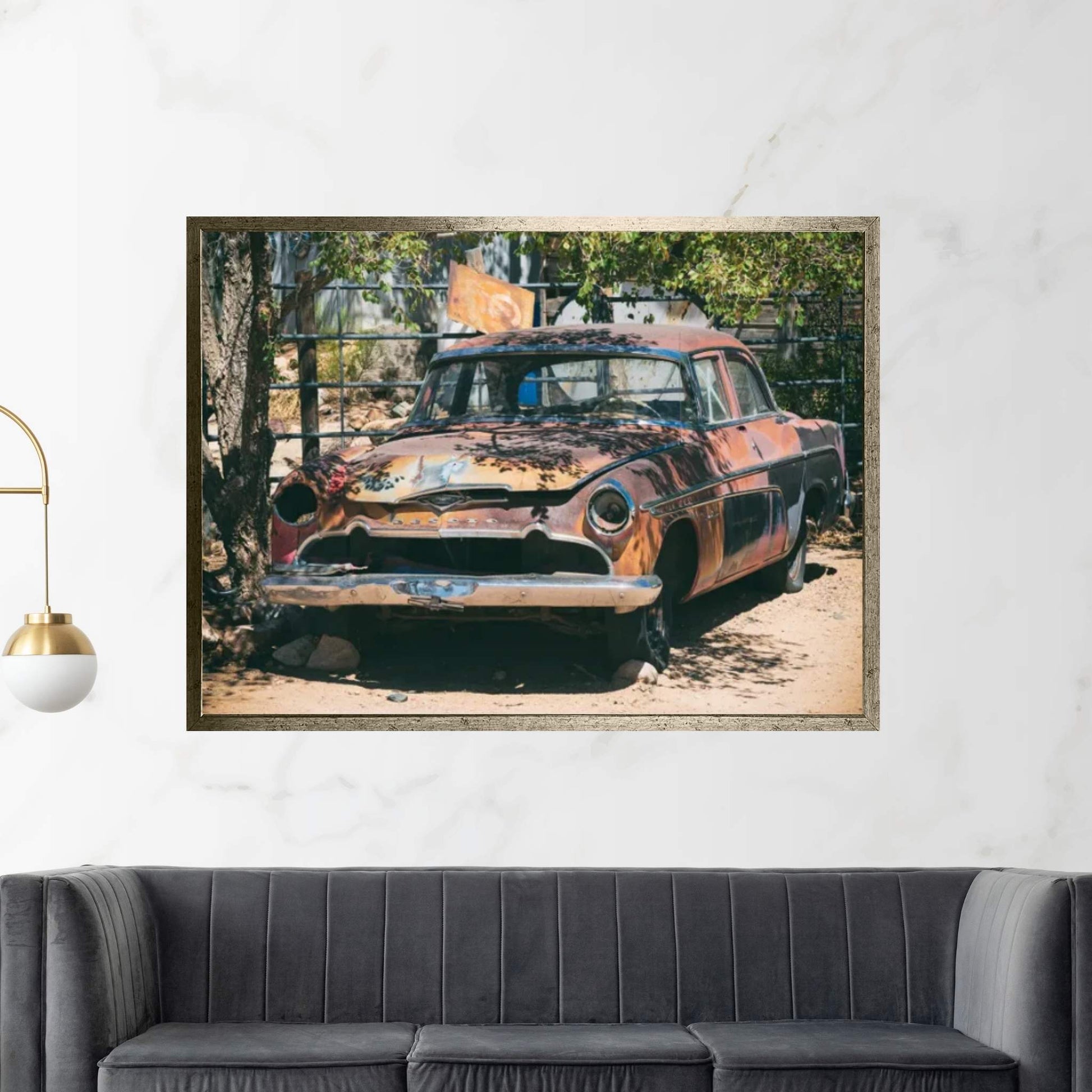 American West - Old Desoto Canvas Wall Art - Y Canvas