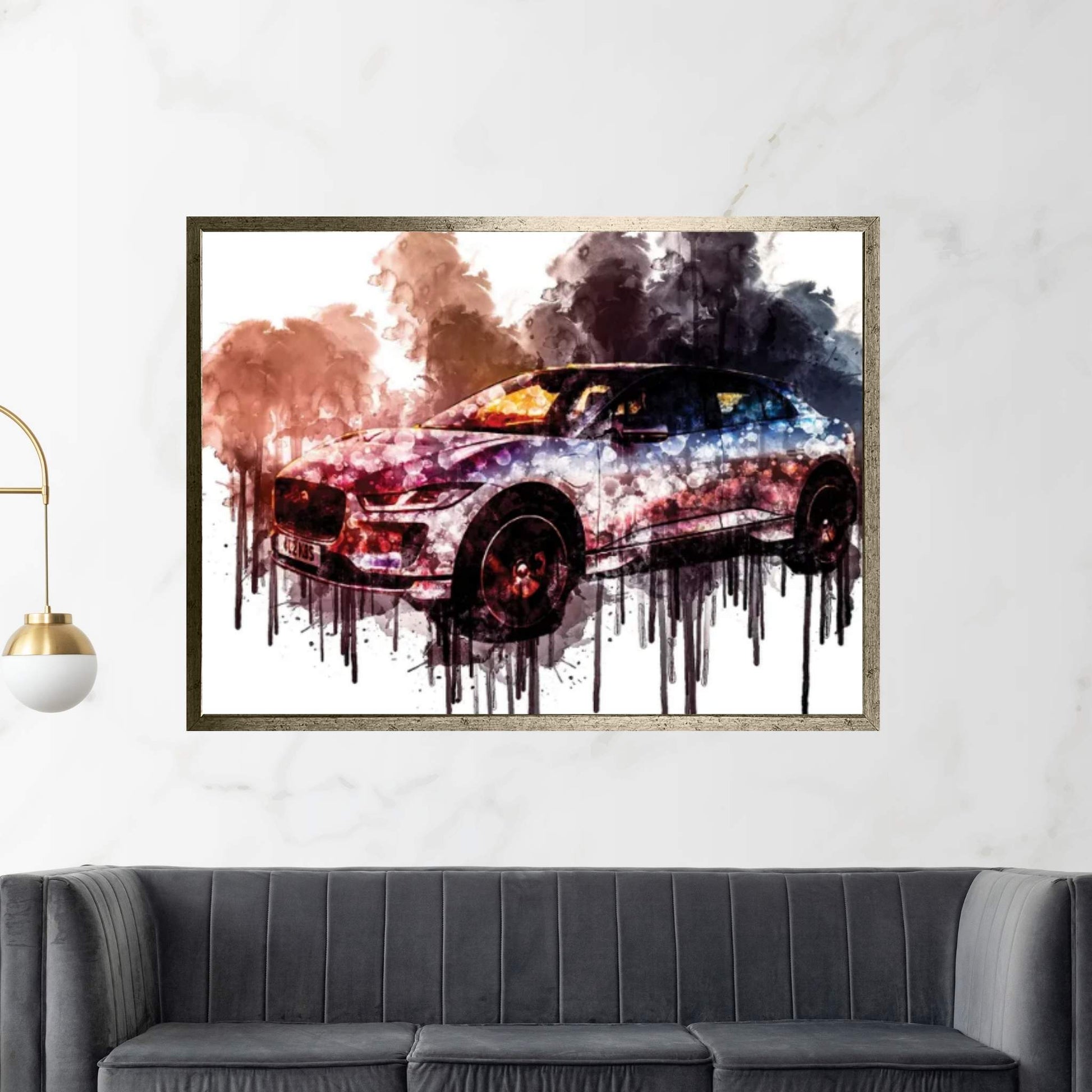 Car 2018 Jaguar I-Pace EV400 AWD S Canvas Wall Art - Y Canvas