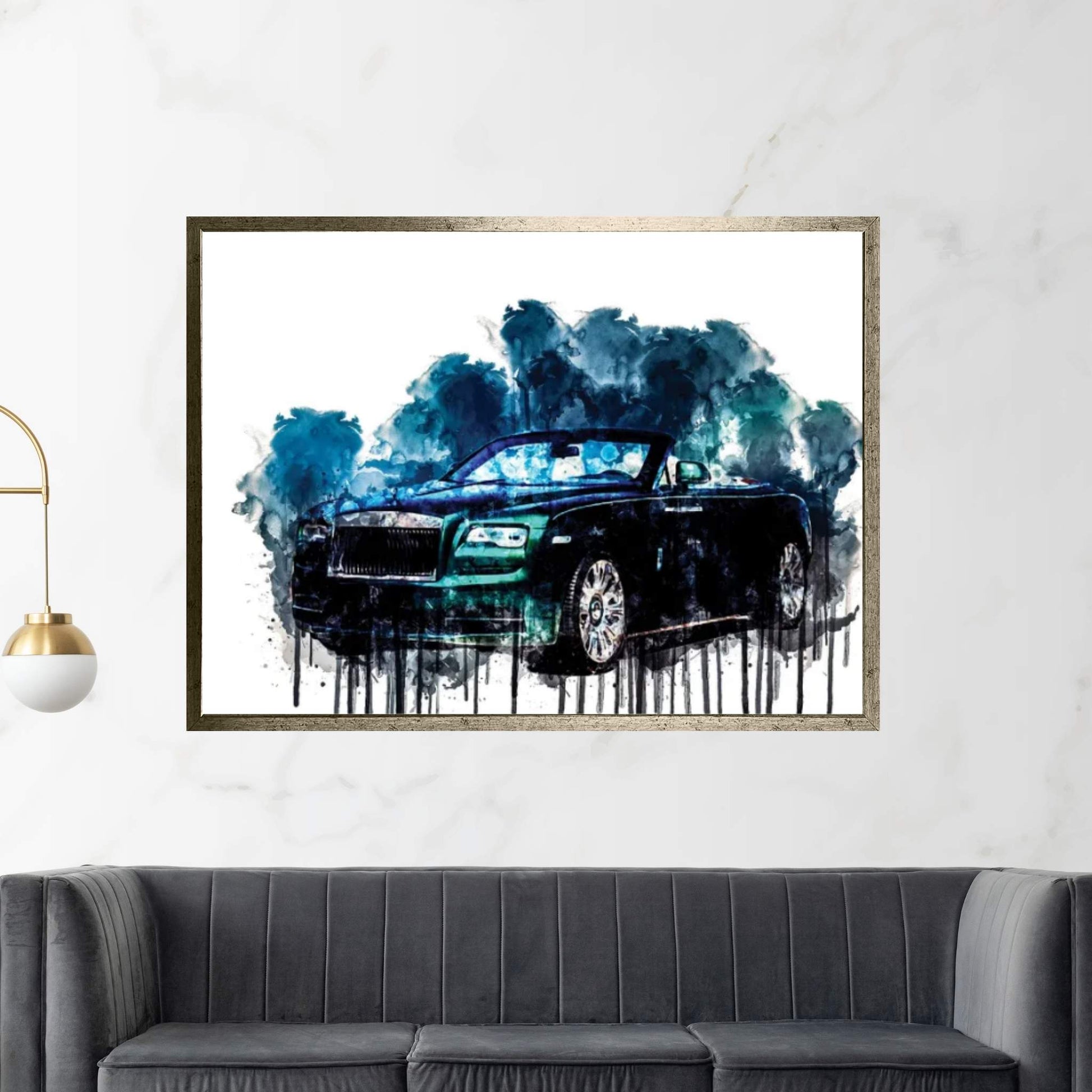 Rolls Royce Dawn Porto Cervo 2016 Canvas Wall Art - Y Canvas