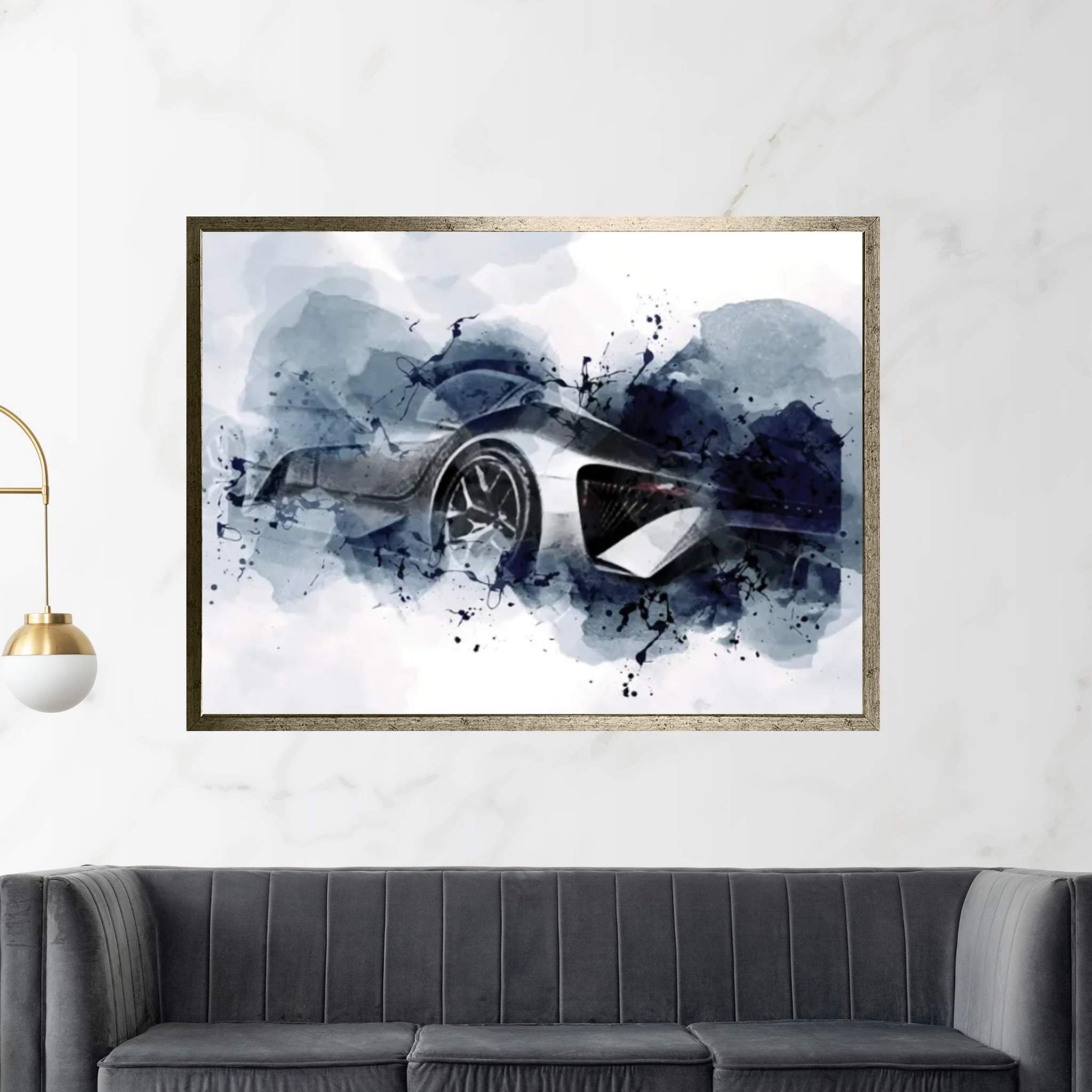 2021 Lexus Bev Sport Concept Exterior Silver Coupe Canvas Wall Art - Y Canvas