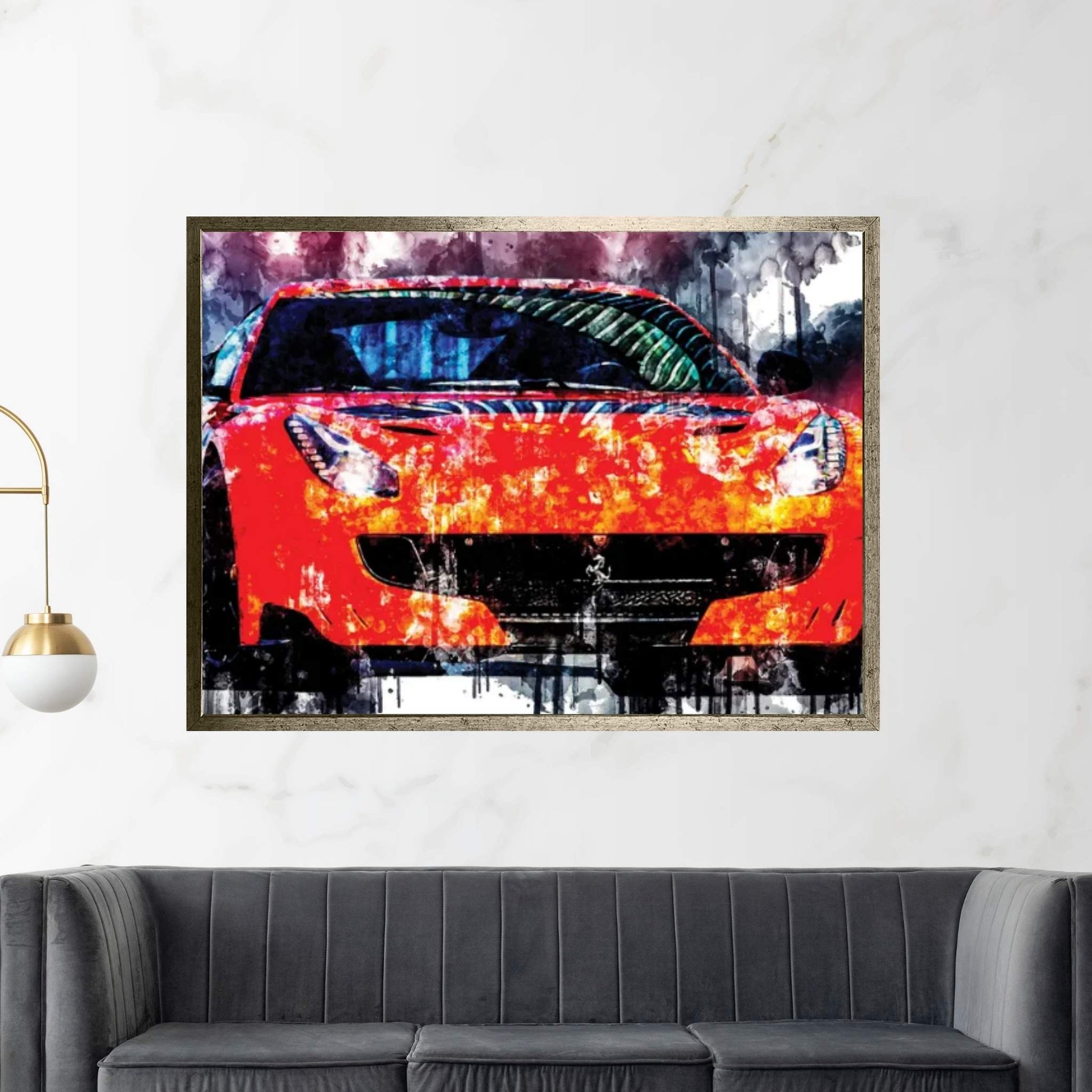 2017 Ferrari F12TDF Vehicle LXVIII Canvas Wall Art - Y Canvas