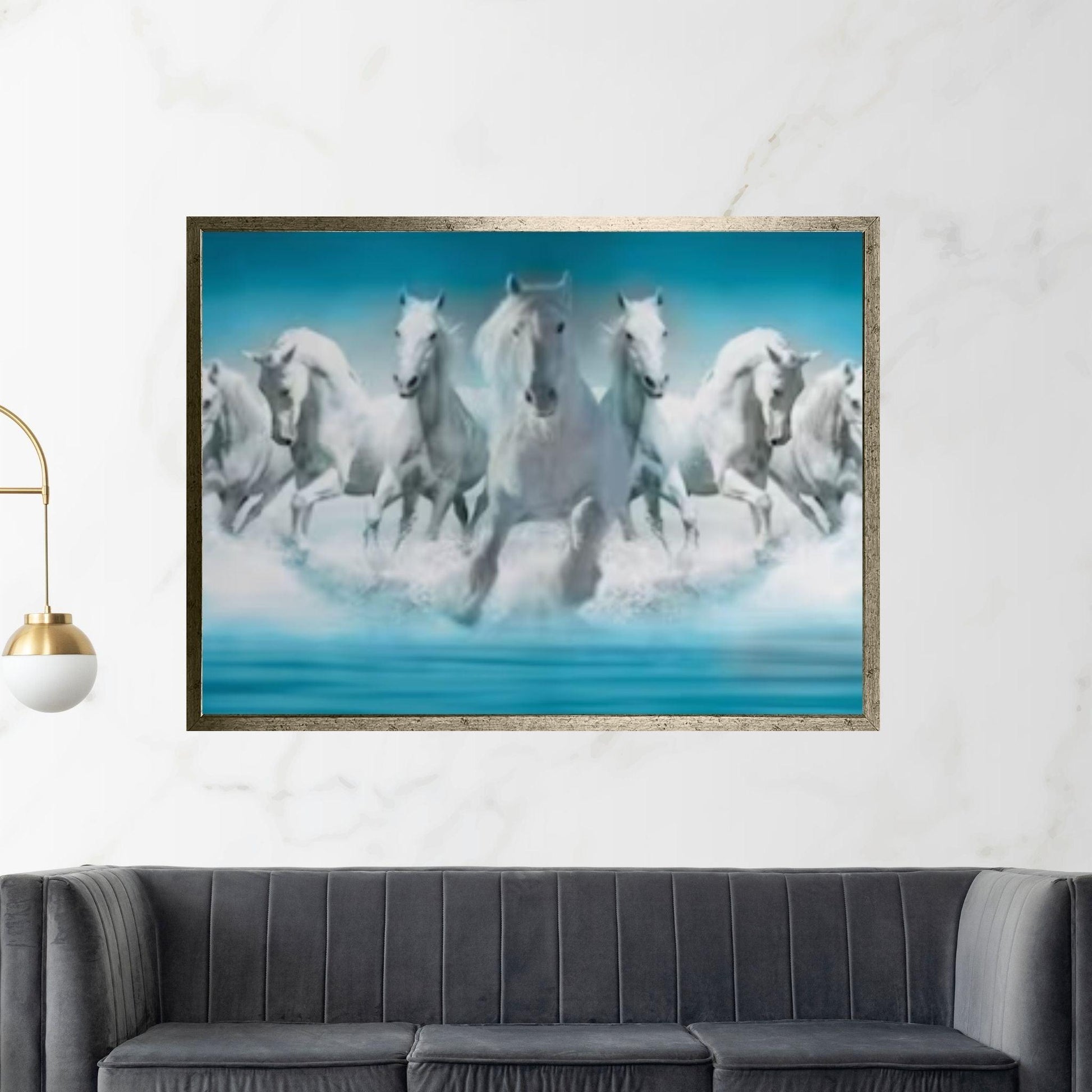 Horse Painting Large Canvas Art, Horse Decor Horse Oil Painting Poster Wall Art - Y Canvas