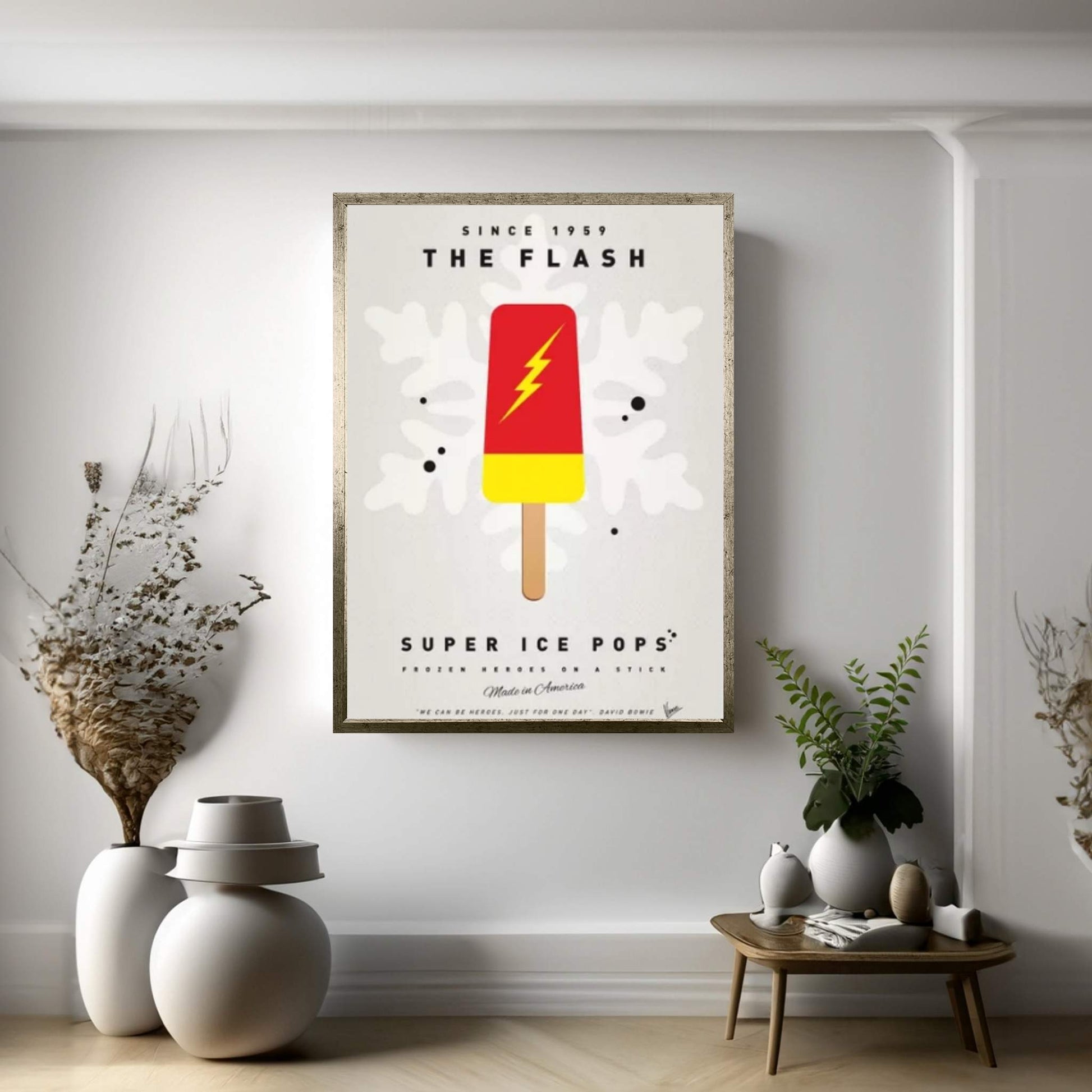 Superhero Ice Pop The Flash Canvas Wall Art - Y Canvas