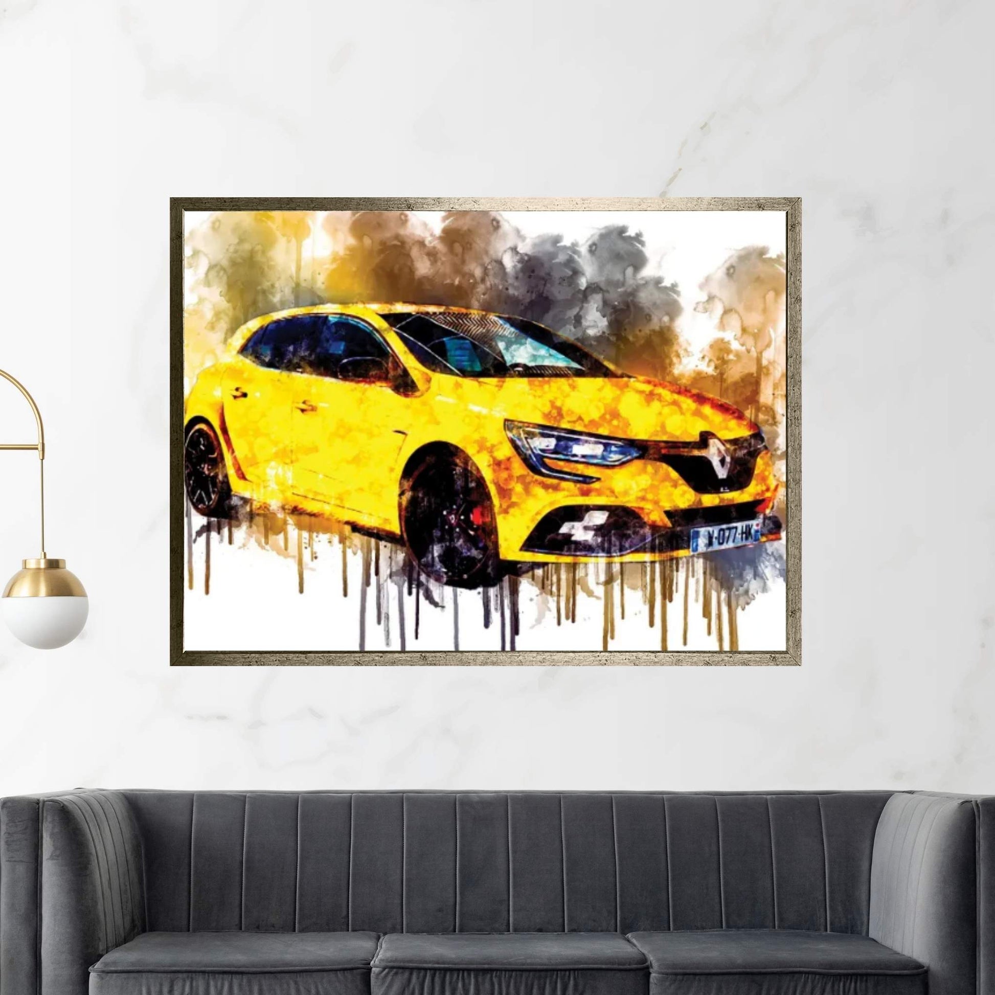 Car 2019 Renault Megane RS Cup Chassis Canvas Wall Art - Y Canvas