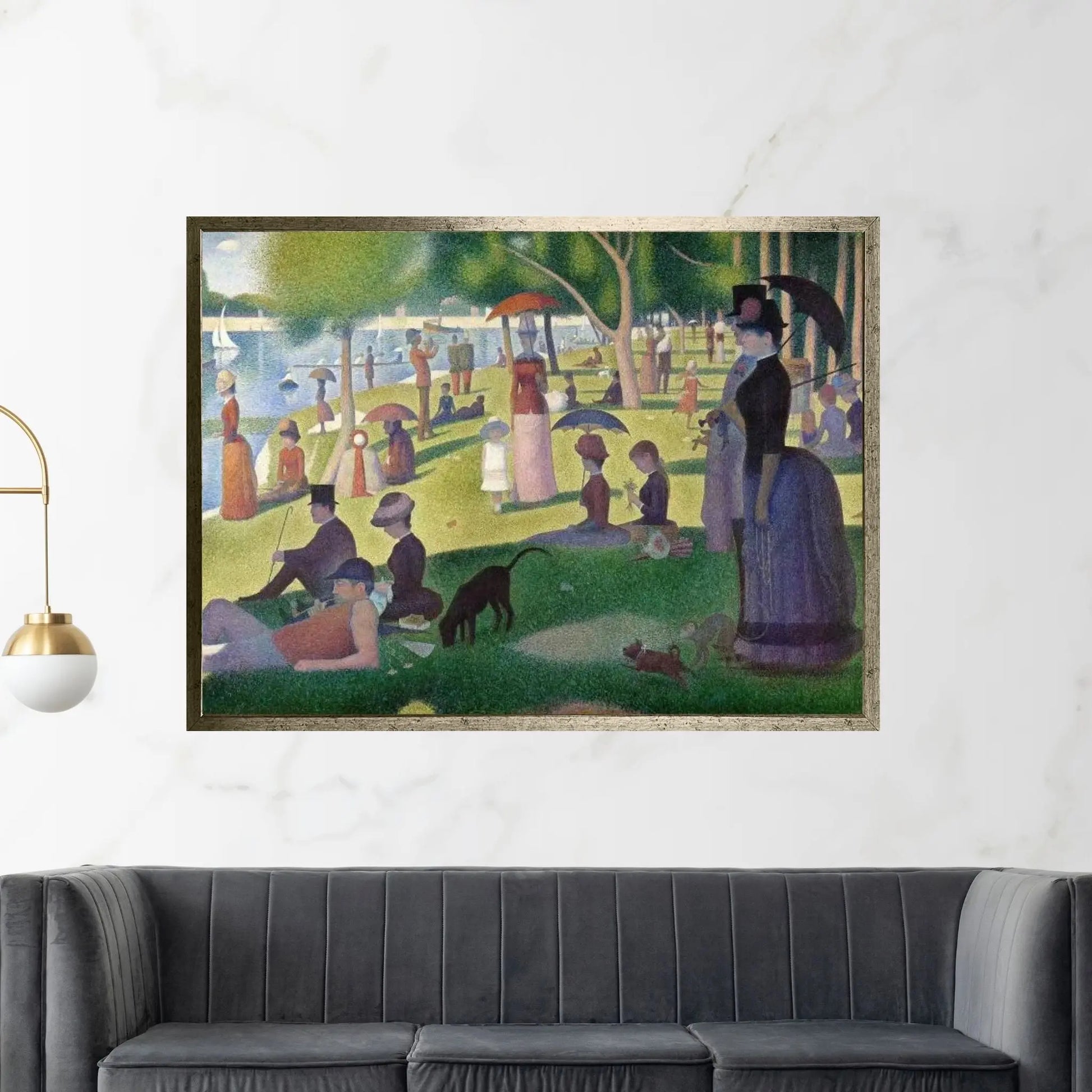 Sunday Afternoon on the Island of La Grande Jatte Canvas Wall Art - Y Canvas