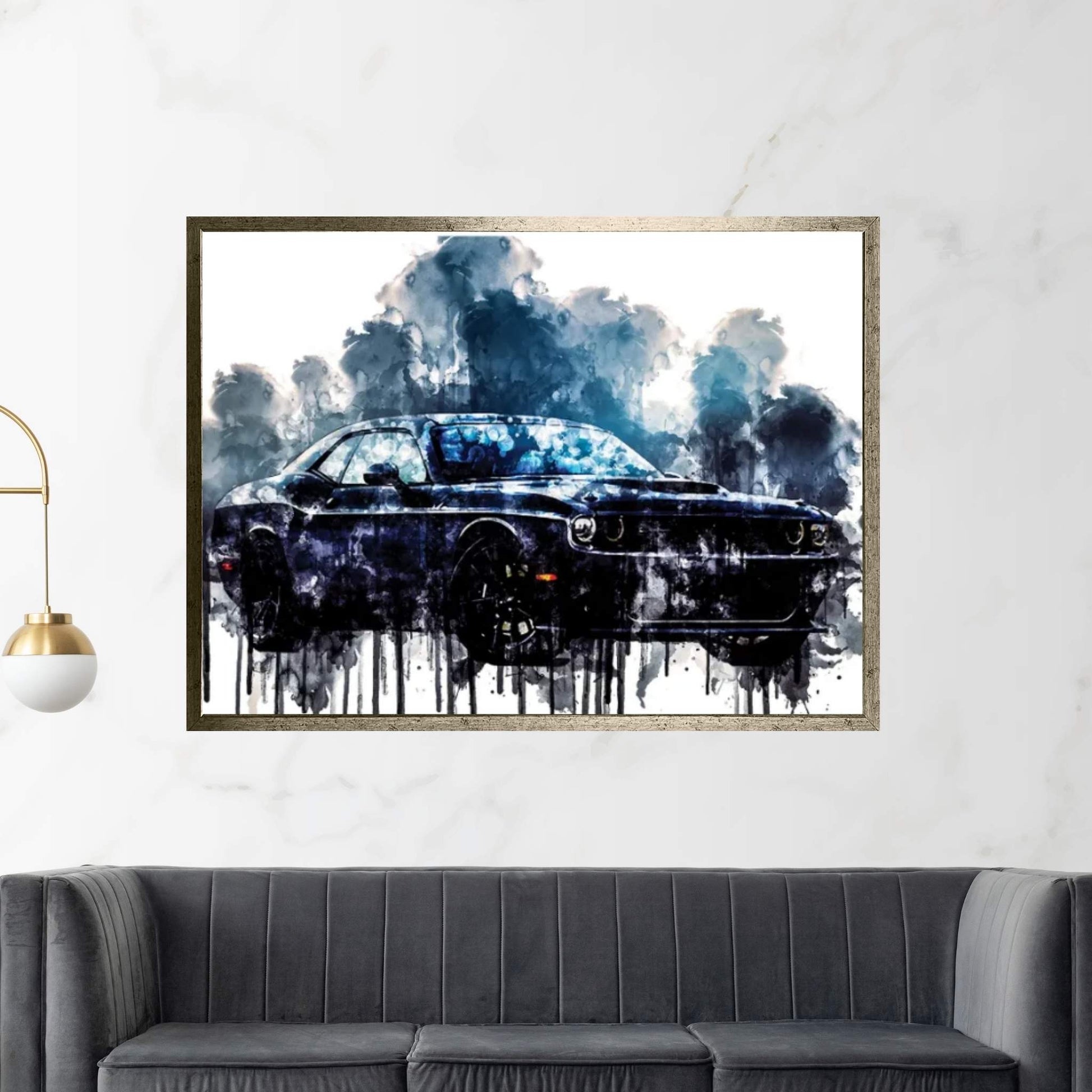 2017 Dodge Challenger TA Canvas Wall Art - Y Canvas