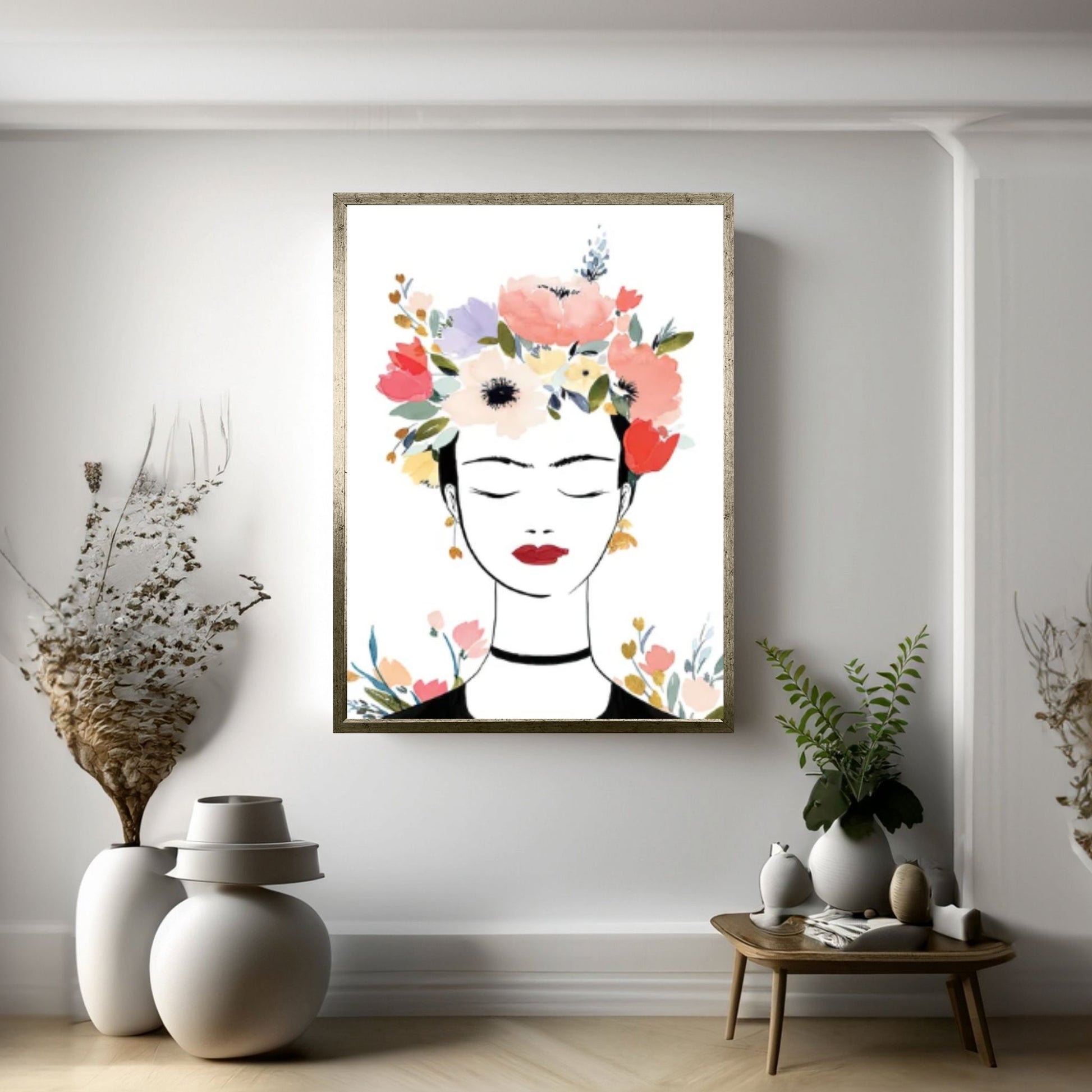 Frida Kahlo Poster, Frida Kahlo Canvas Art, Frida Kahlo Canvas Table, Frida Kahlo Print - Y Canvas